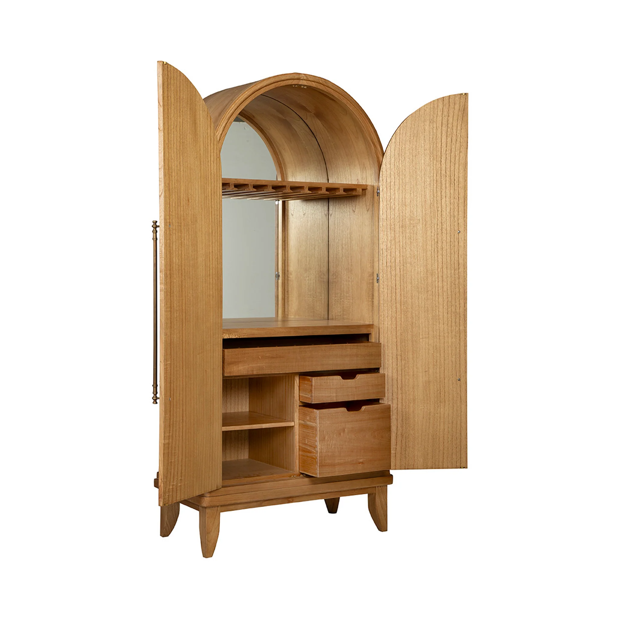 Aiden Distressed Wood Cabinet - Image 6