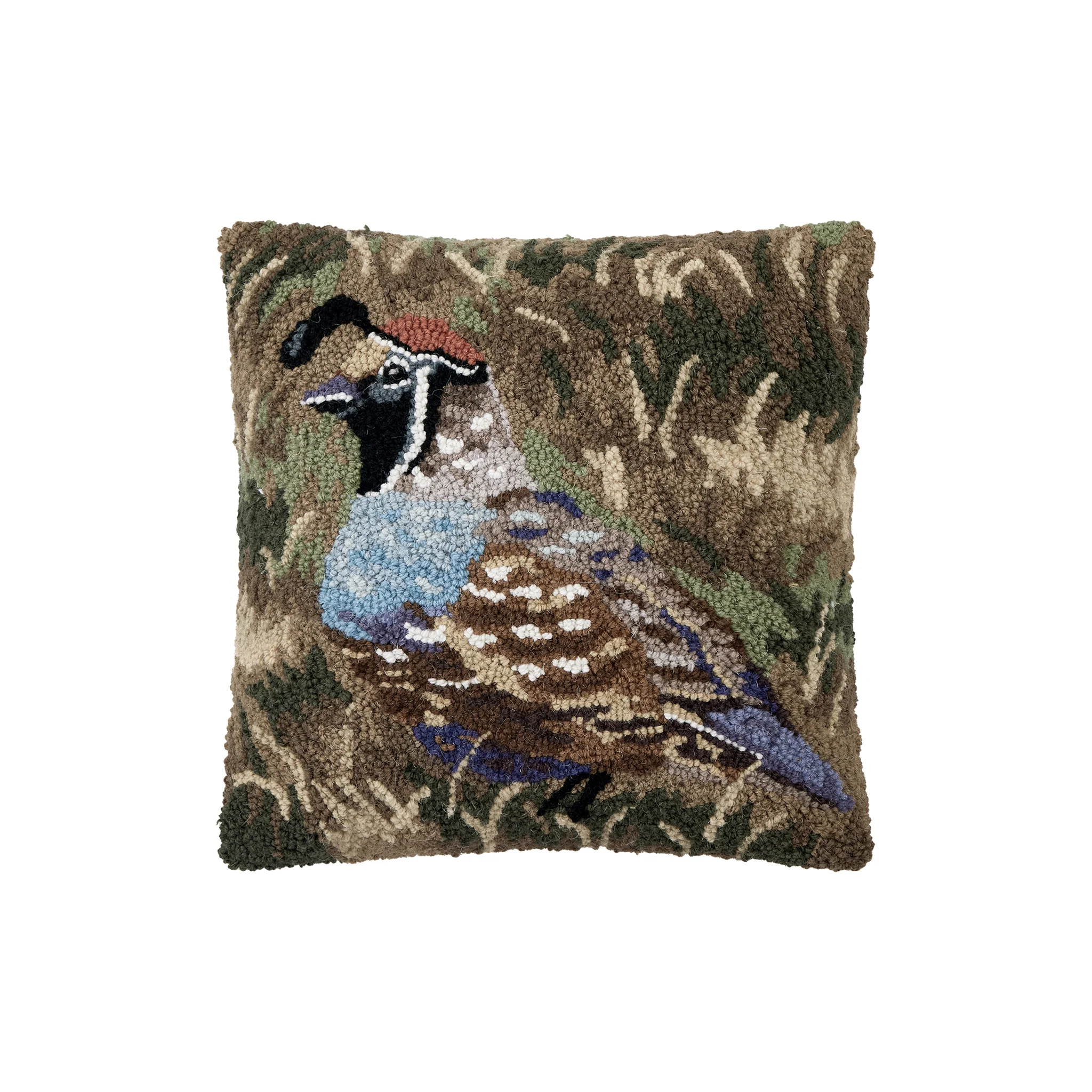 Ainsleigh Quail Hooked Pillow