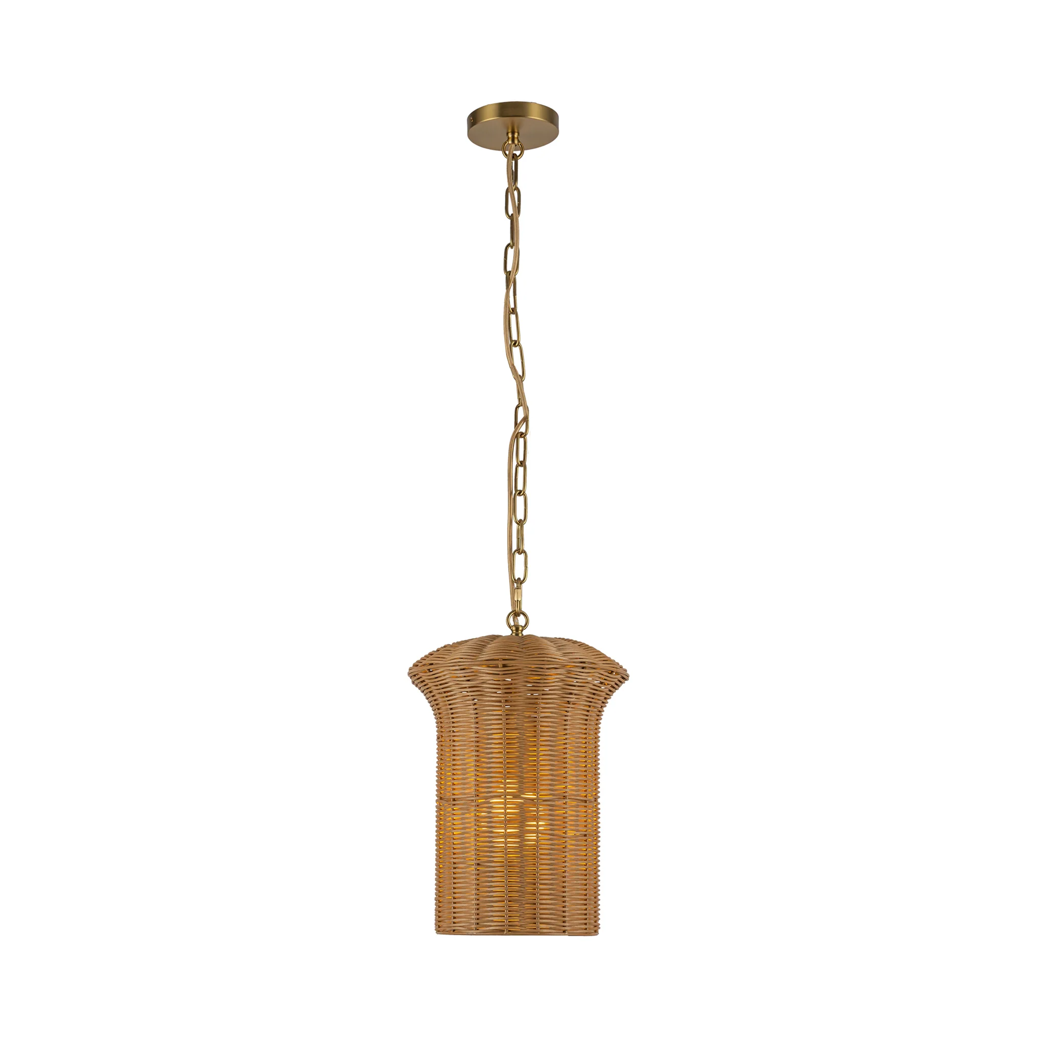 Almera Rattan Lantern Pendant - Image 6