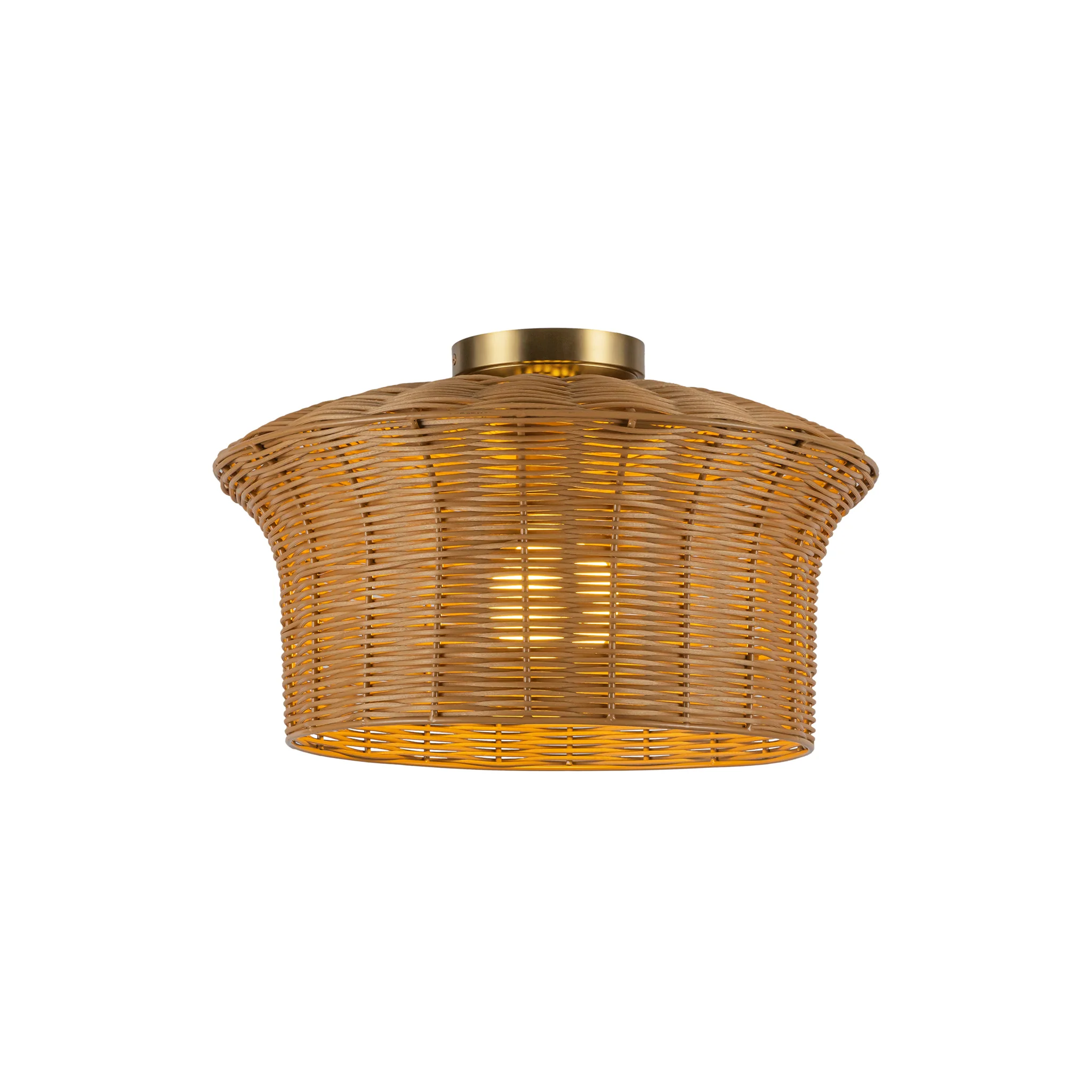 Almera Rattan Weave Ceiling Light - Image 4