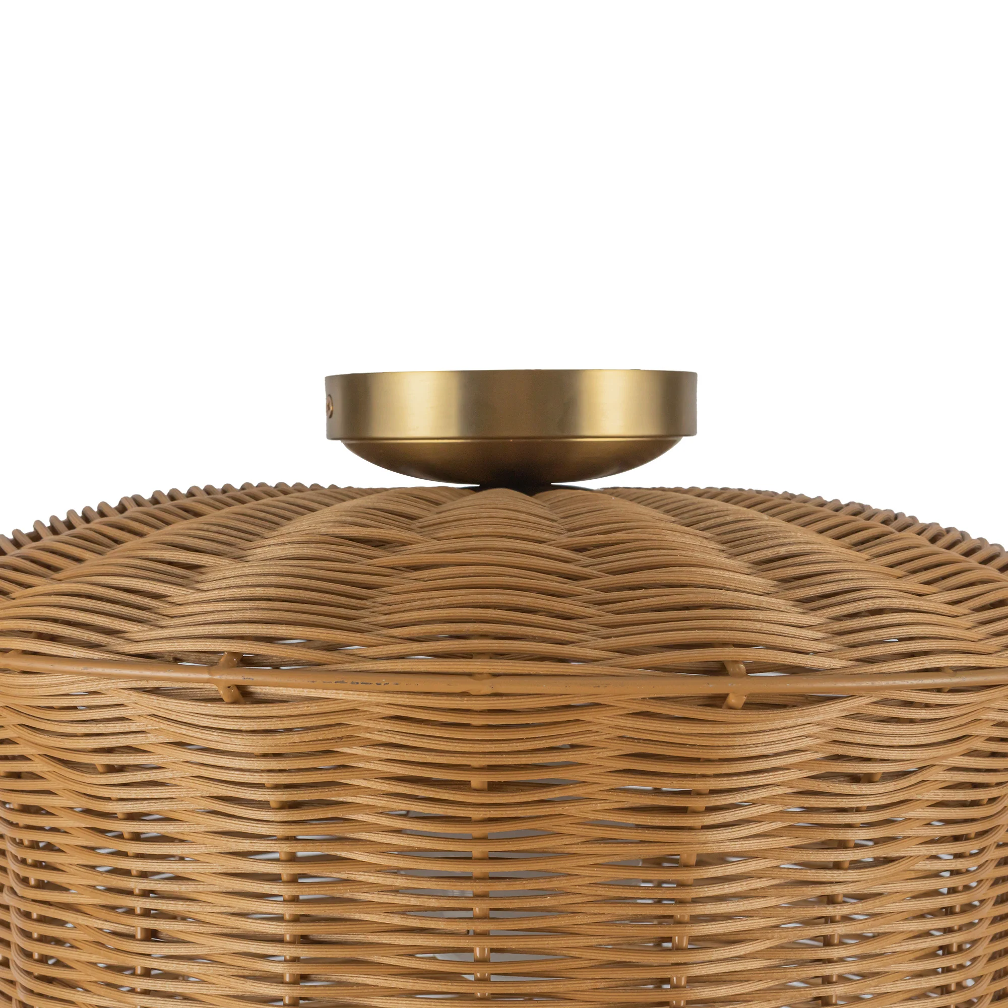 Almera Rattan Weave Ceiling Light - Image 6