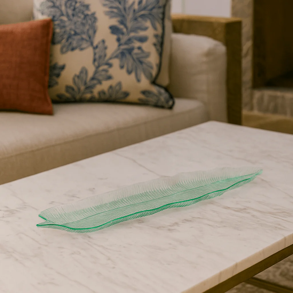 Alondra Glass Leaf Platter - Image 2