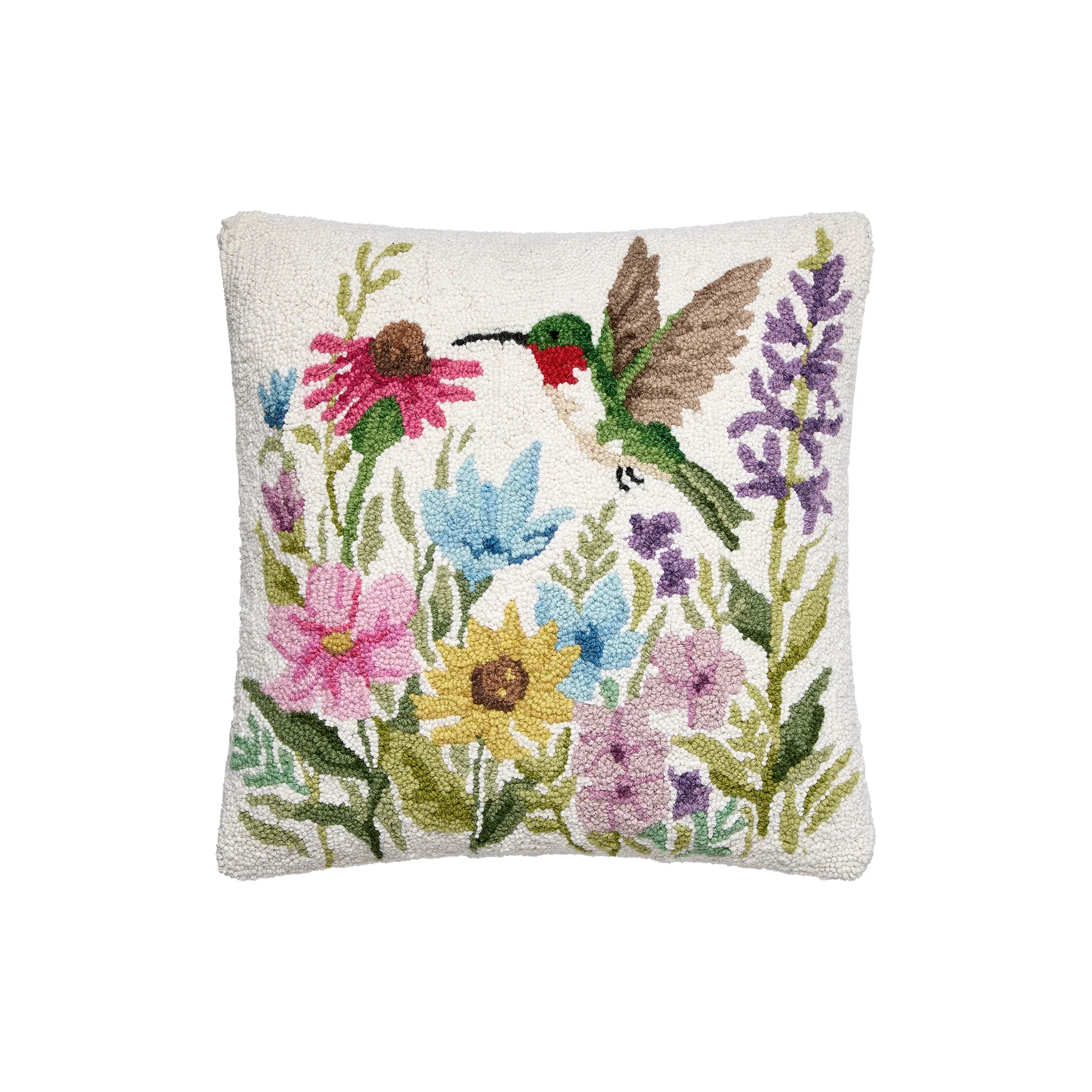 Alouette Meadow Hooked Pillow