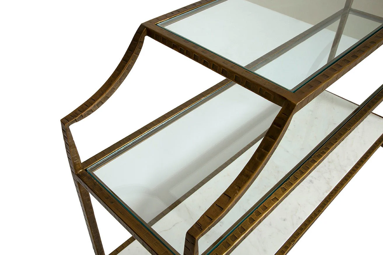 Altamura Metal and Marble Console - Image 5