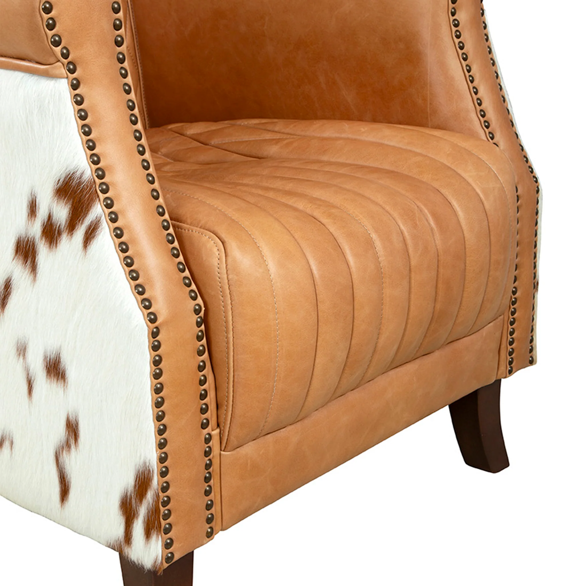 Amarillo Leather Hide Armchair - Image 7