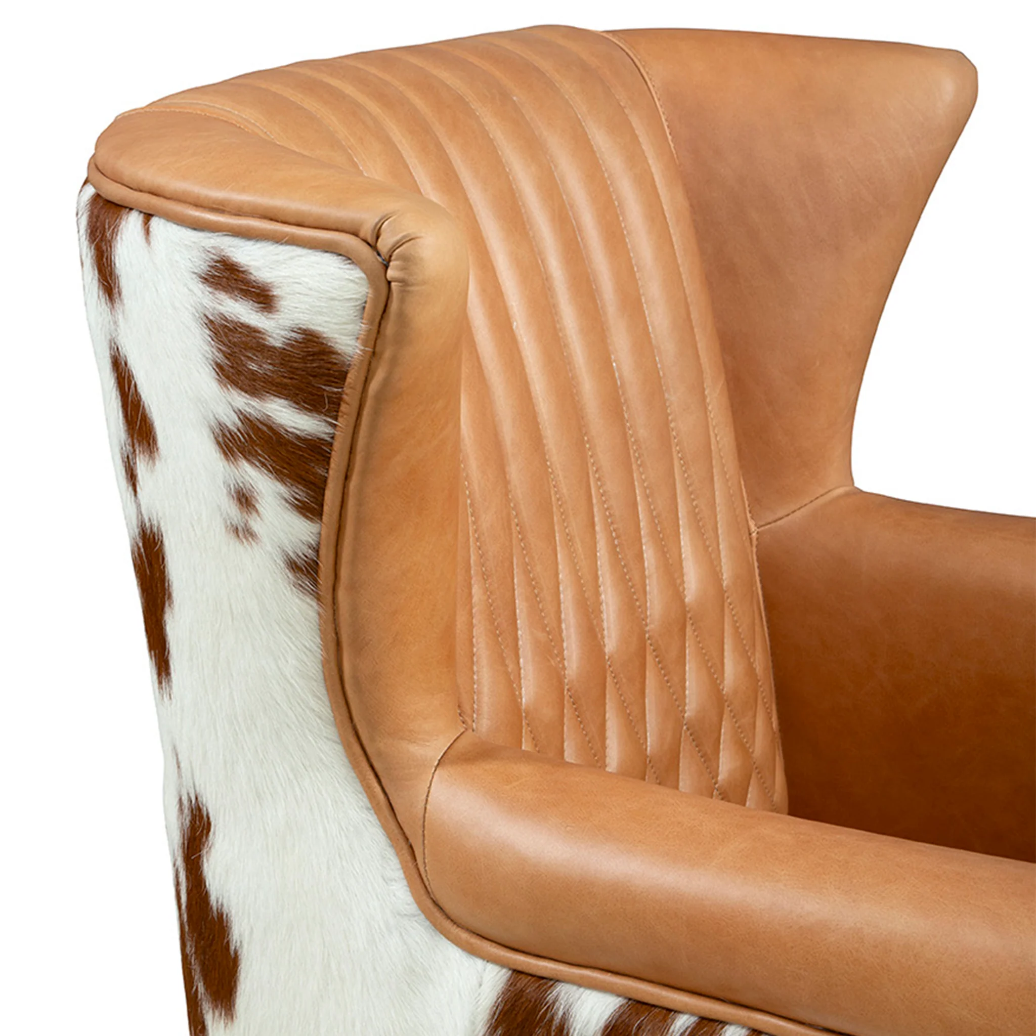 Amarillo Leather Hide Armchair - Image 9