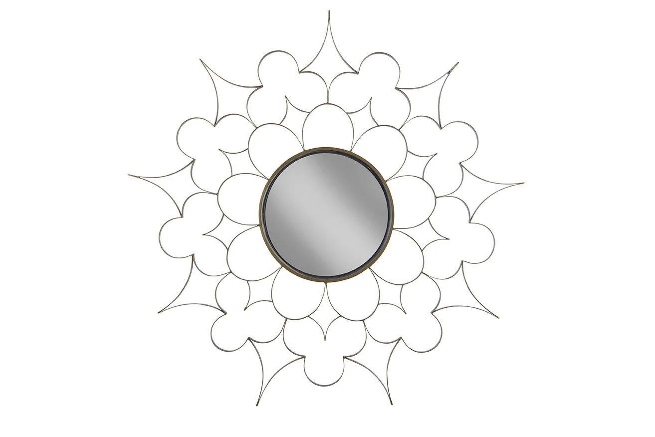 Anara Iron Floral Mirror - Image 3