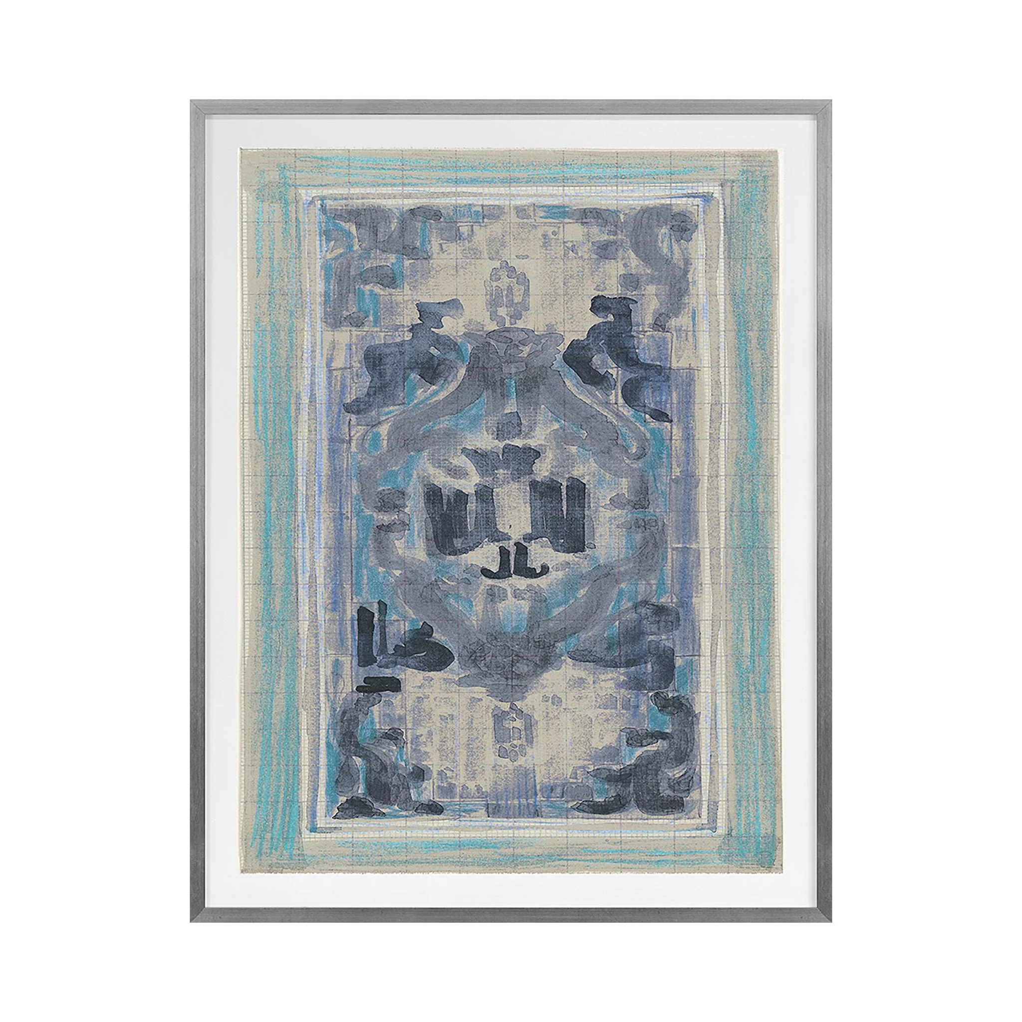 Anatoli Indigo Art Print - Image 3
