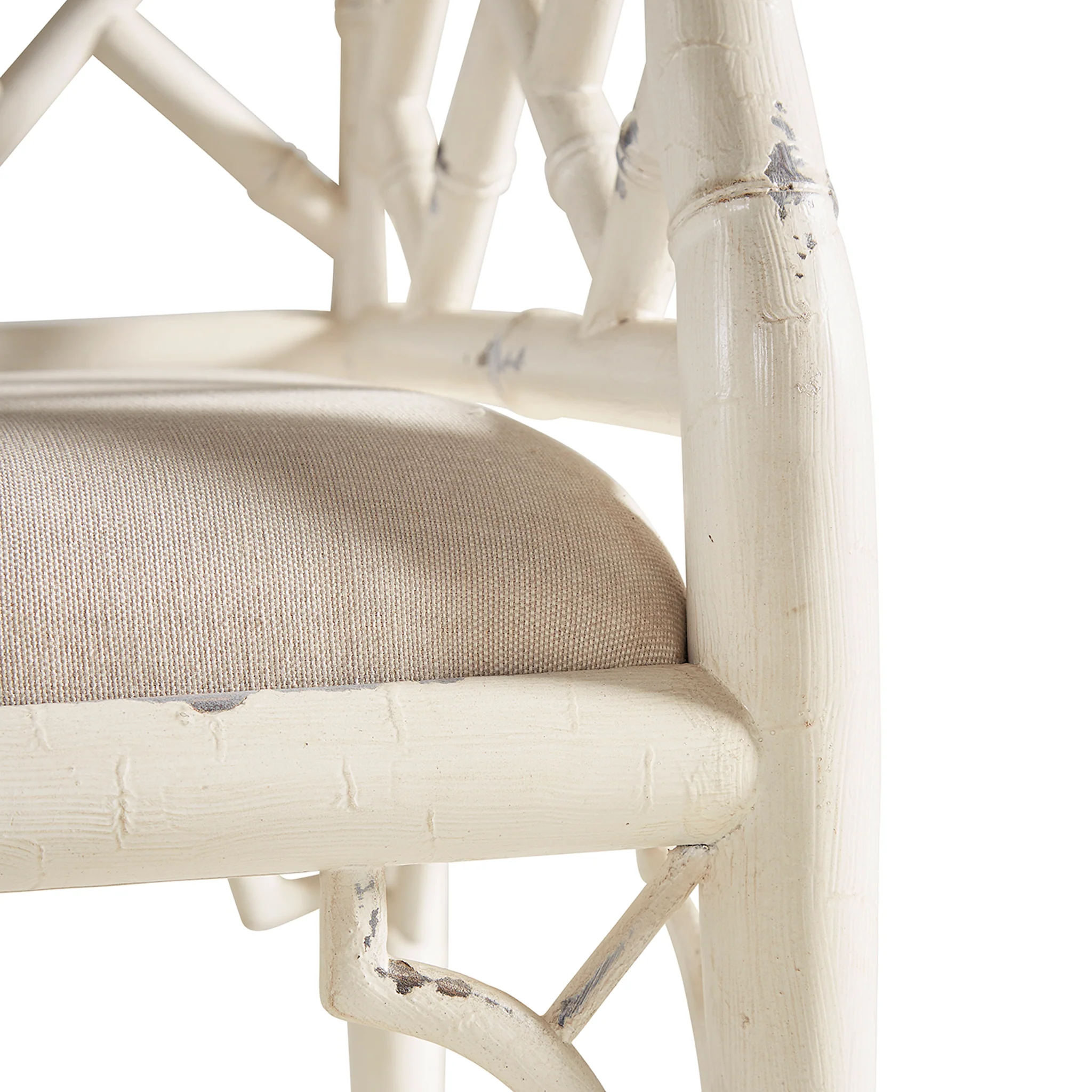 Antique Bamboo-Style Bench - Image 5