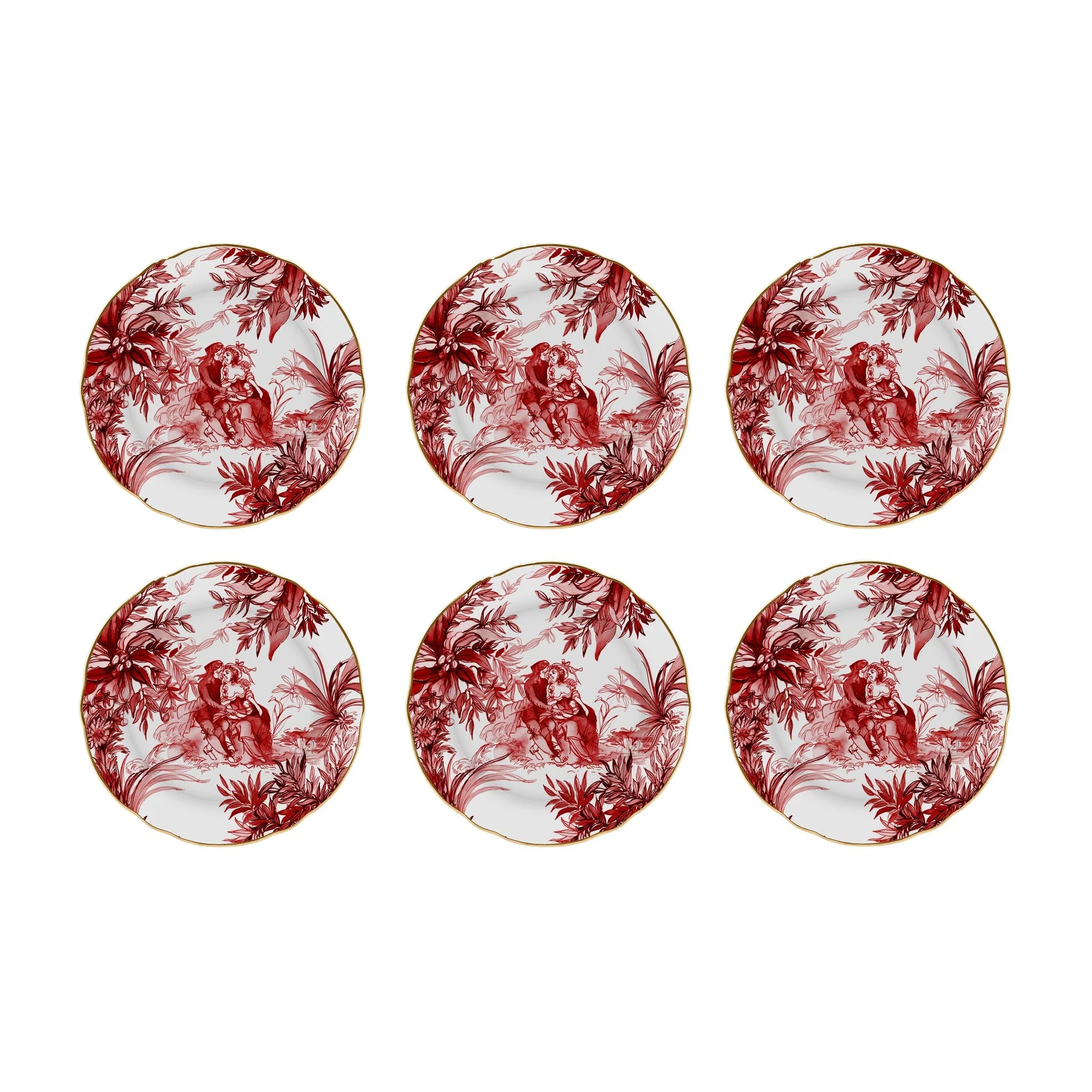 Antoinette Dessert Plates, Set of 6 - Image 3
