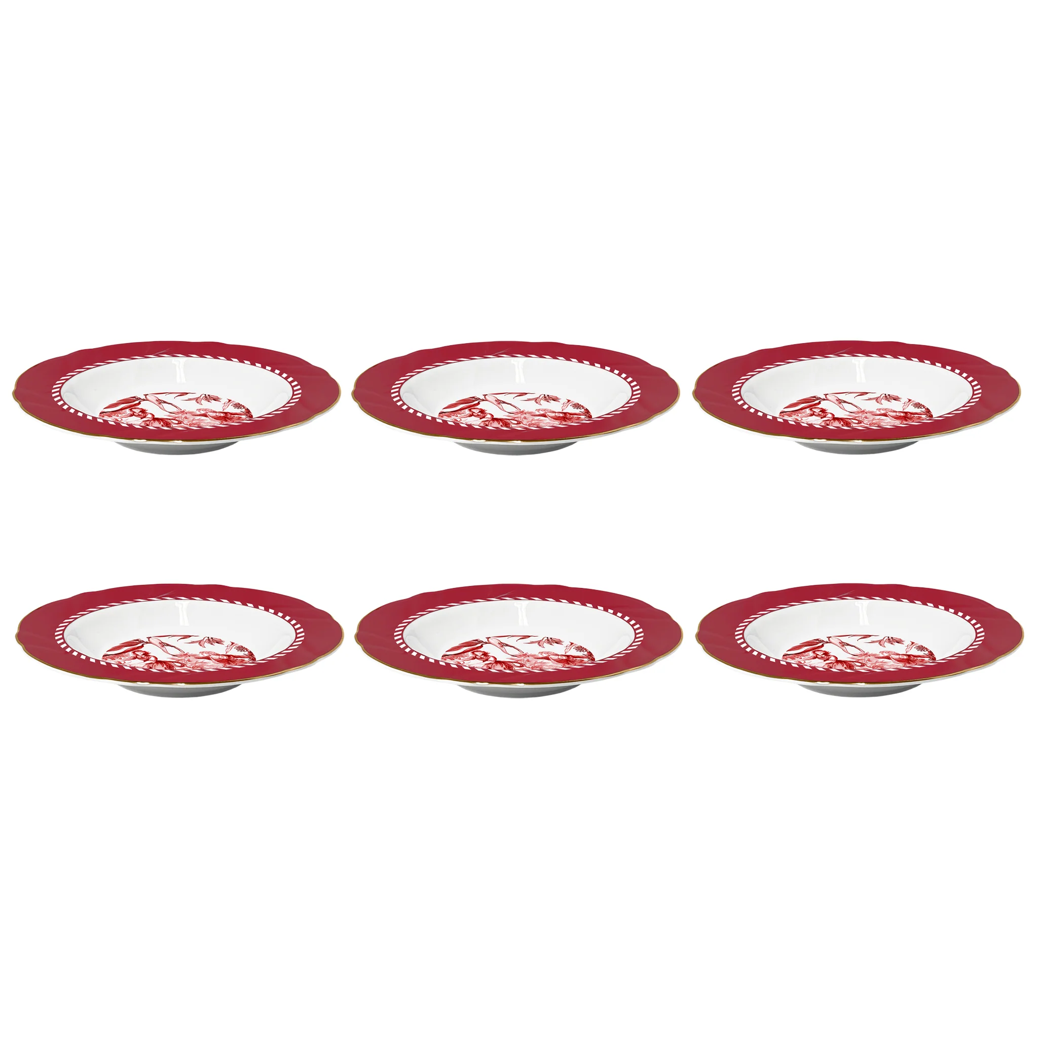 Antoinette Soup Bowls, Set of 6 - Image 3