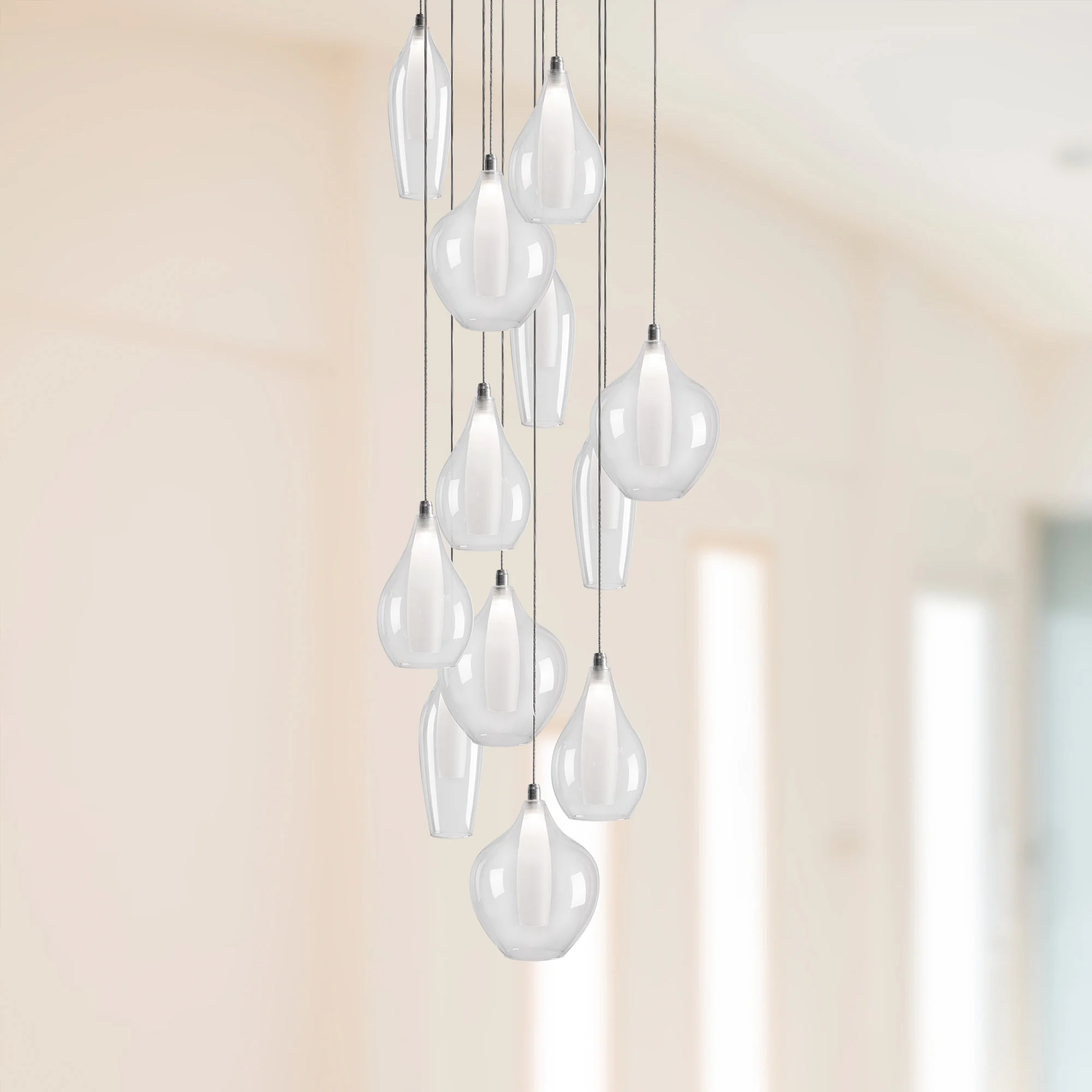 Aramore Chrome Cascade Pendant - Image 2