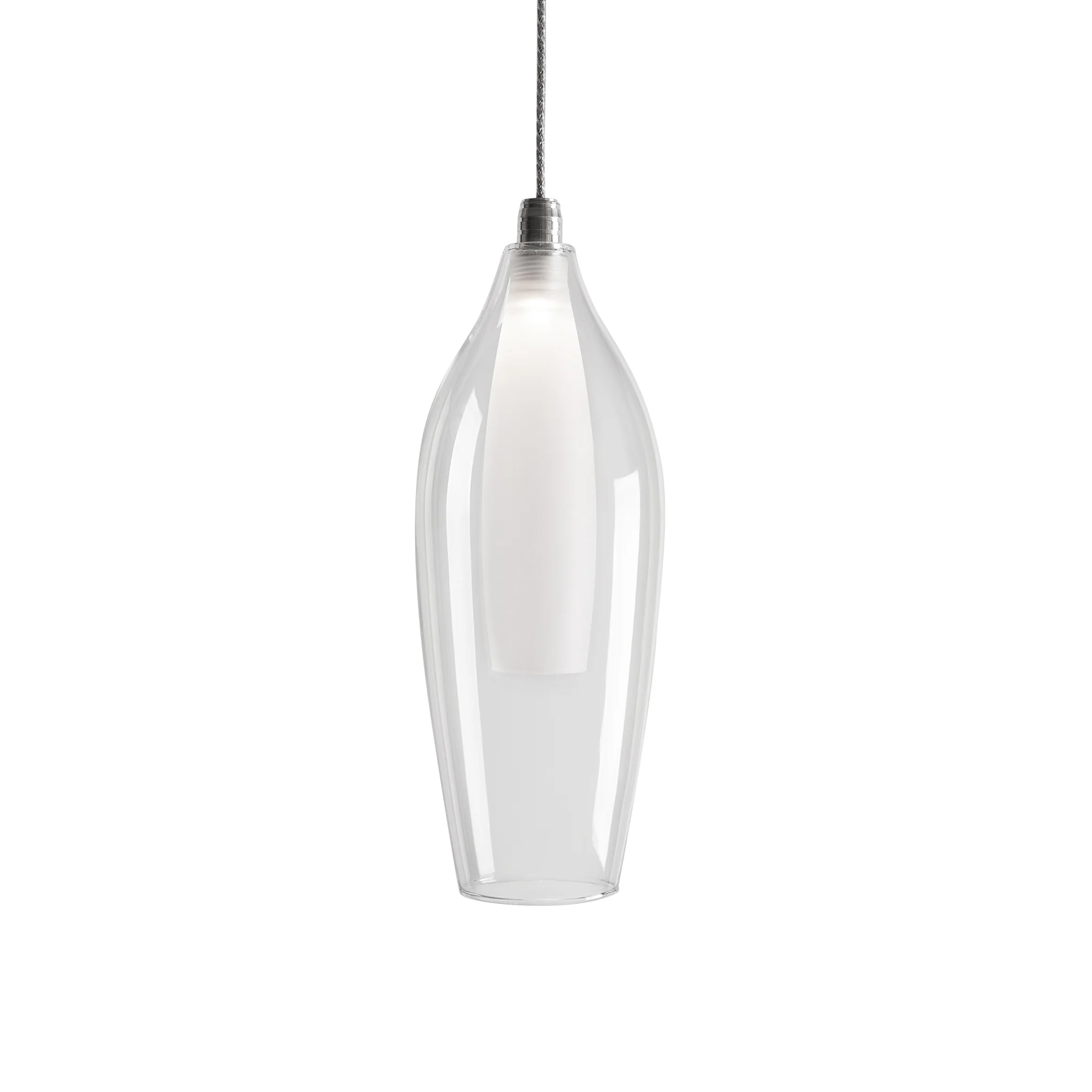 Aramore Glass Chrome Pendant