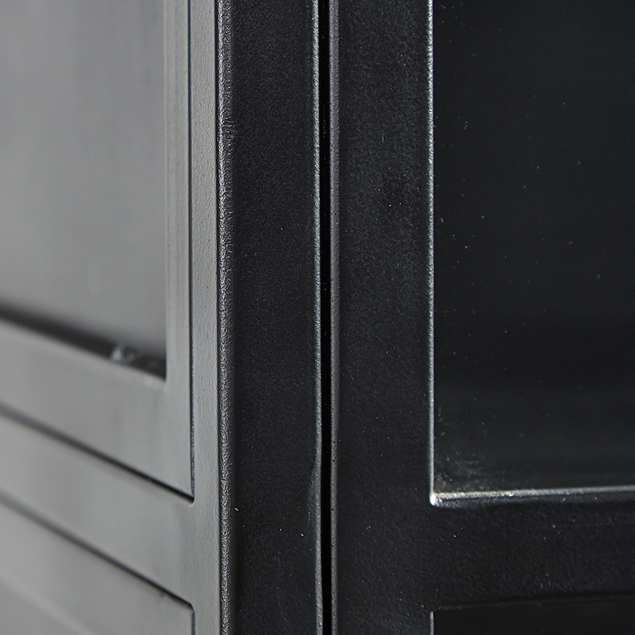 Arched Metal and Glass Cabinet - Image 7