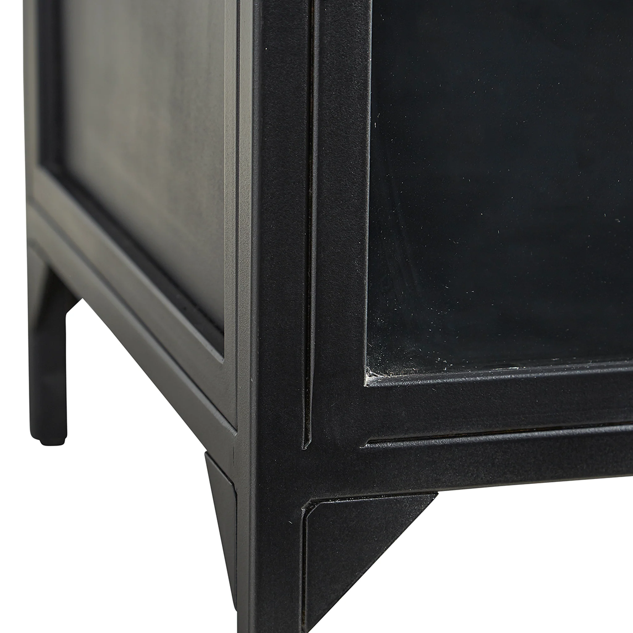Arched Metal and Glass Cabinet - Image 8
