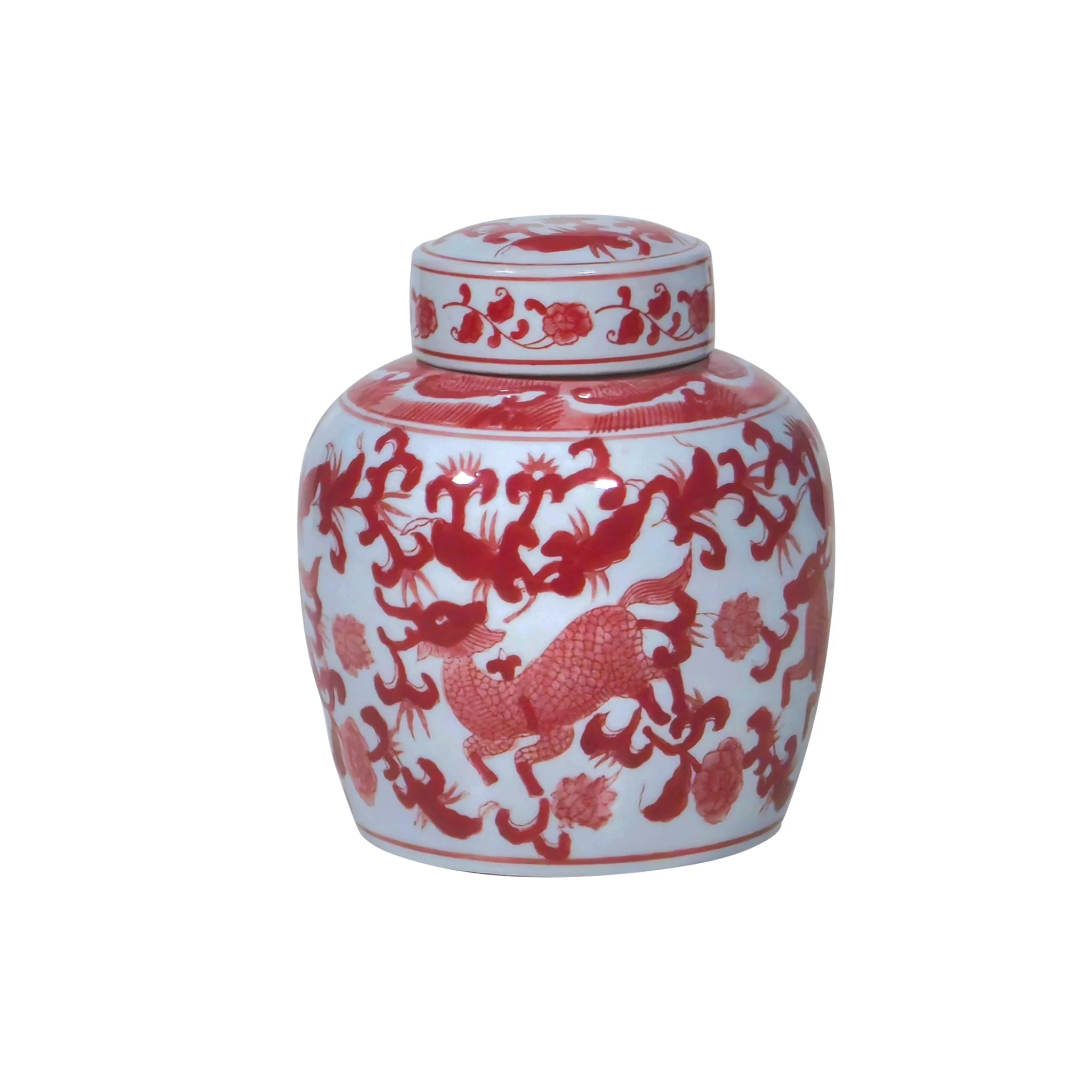 Ardahan Porcelain Qilin Canister