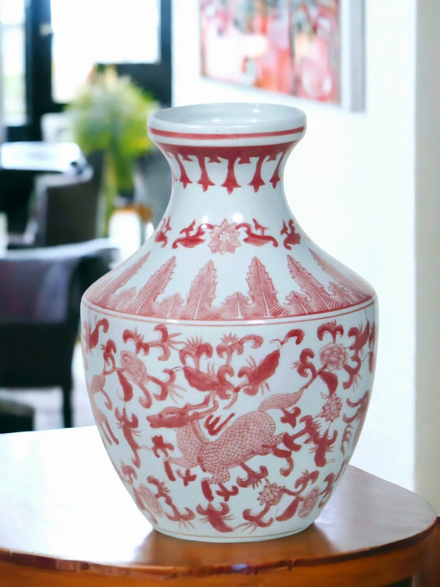 Ardahan Porcelain Qilin Urn - Image 2