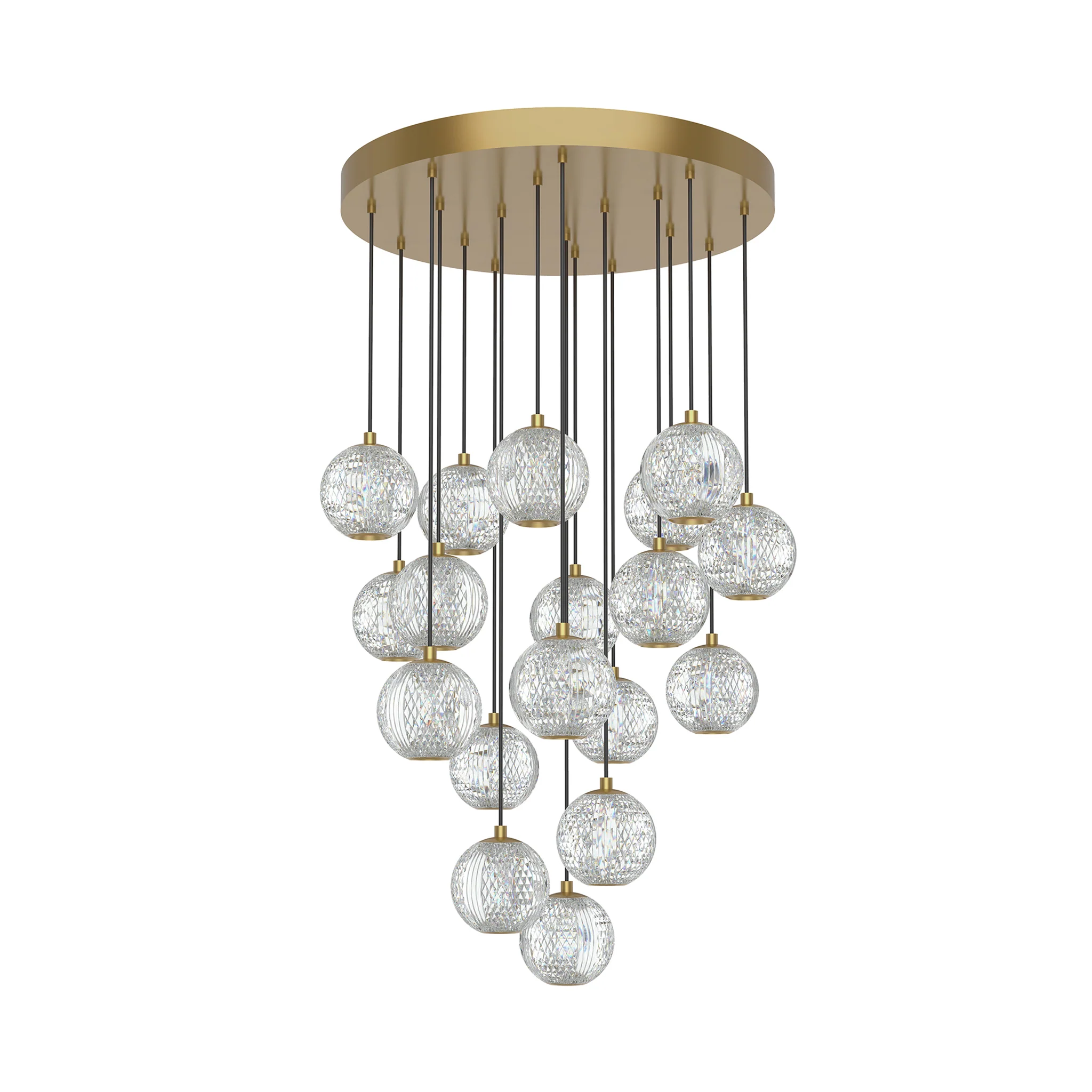 Ardenne Cascading Glass Chandelier
