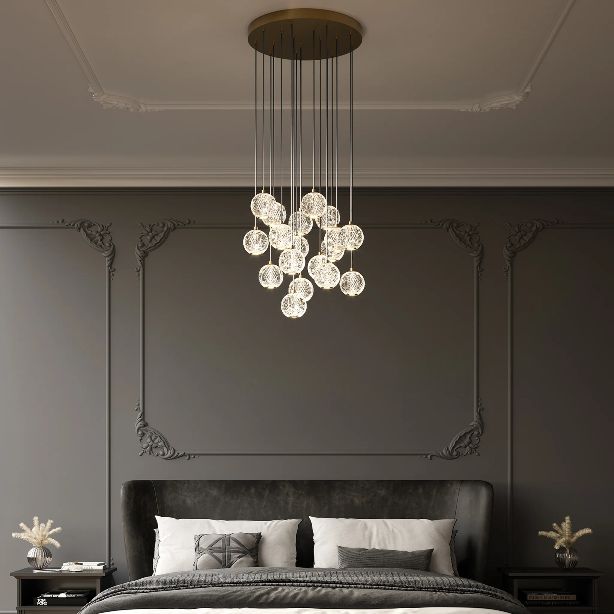 Ardenne Cascading Glass Chandelier - Image 2