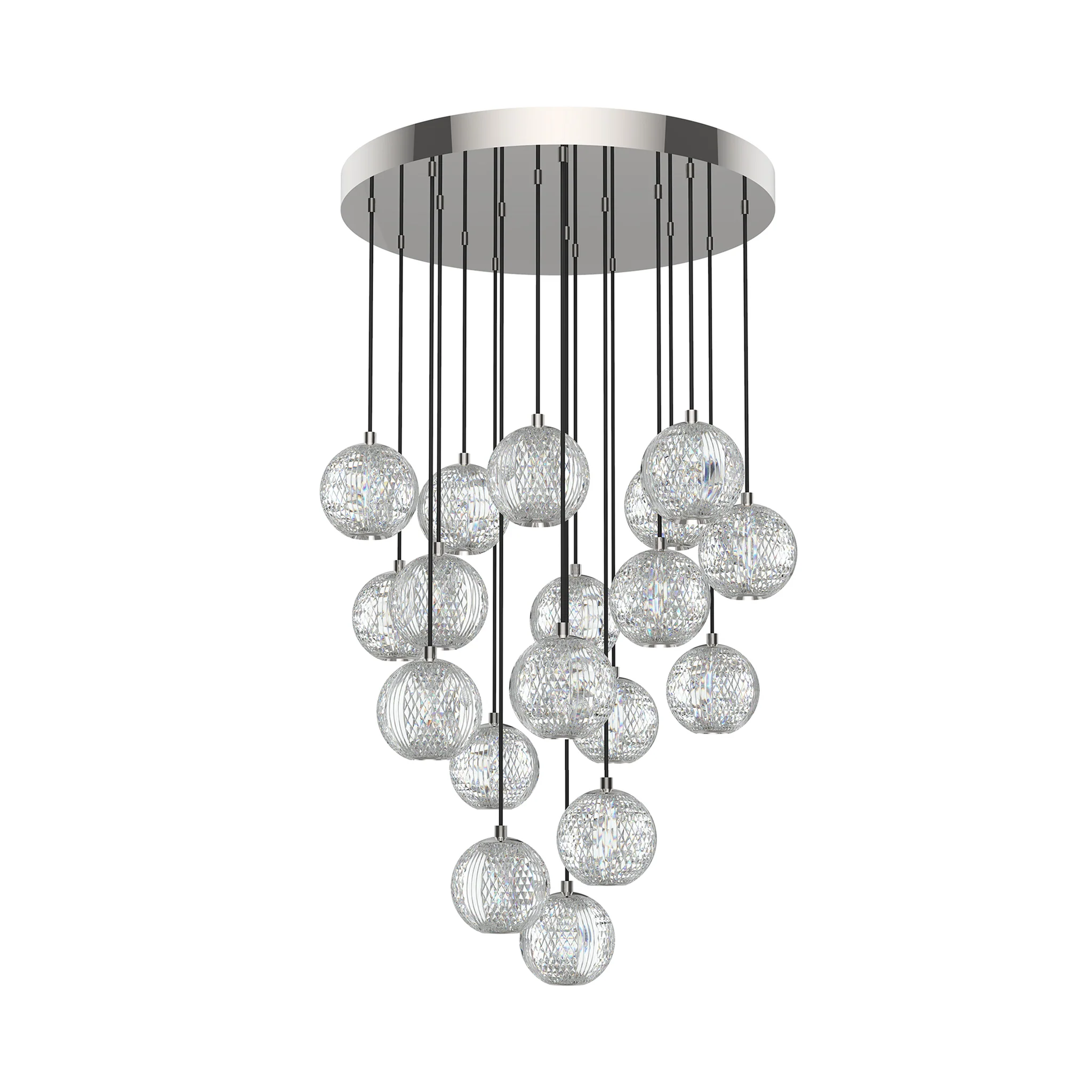 Ardenne Cascading Glass Chandelier - Image 3