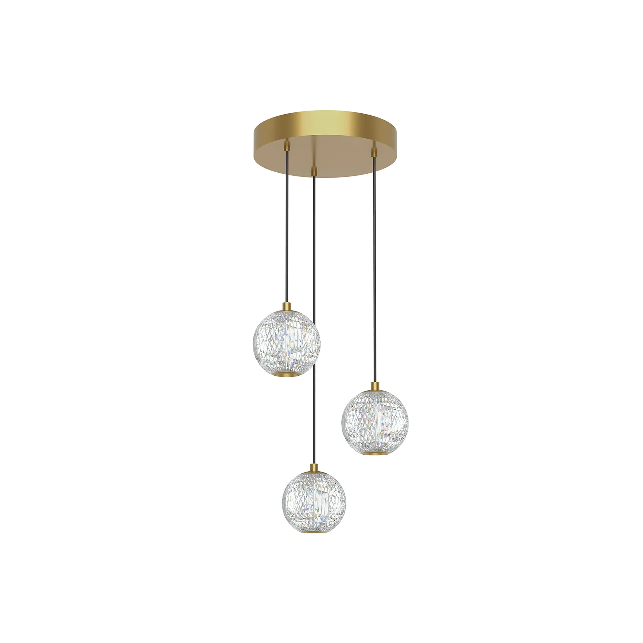 Ardenne Faceted Glass Pendant