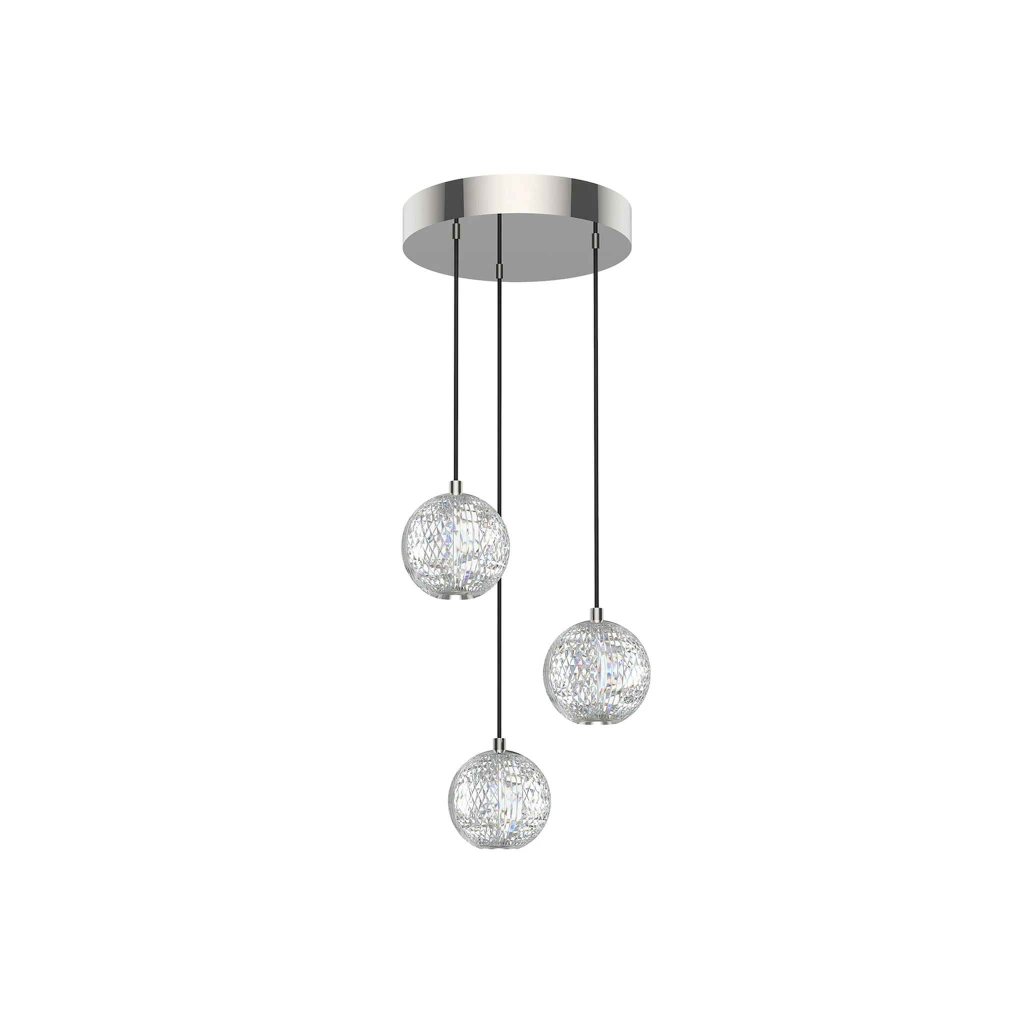 Ardenne Faceted Glass Pendant - Image 2