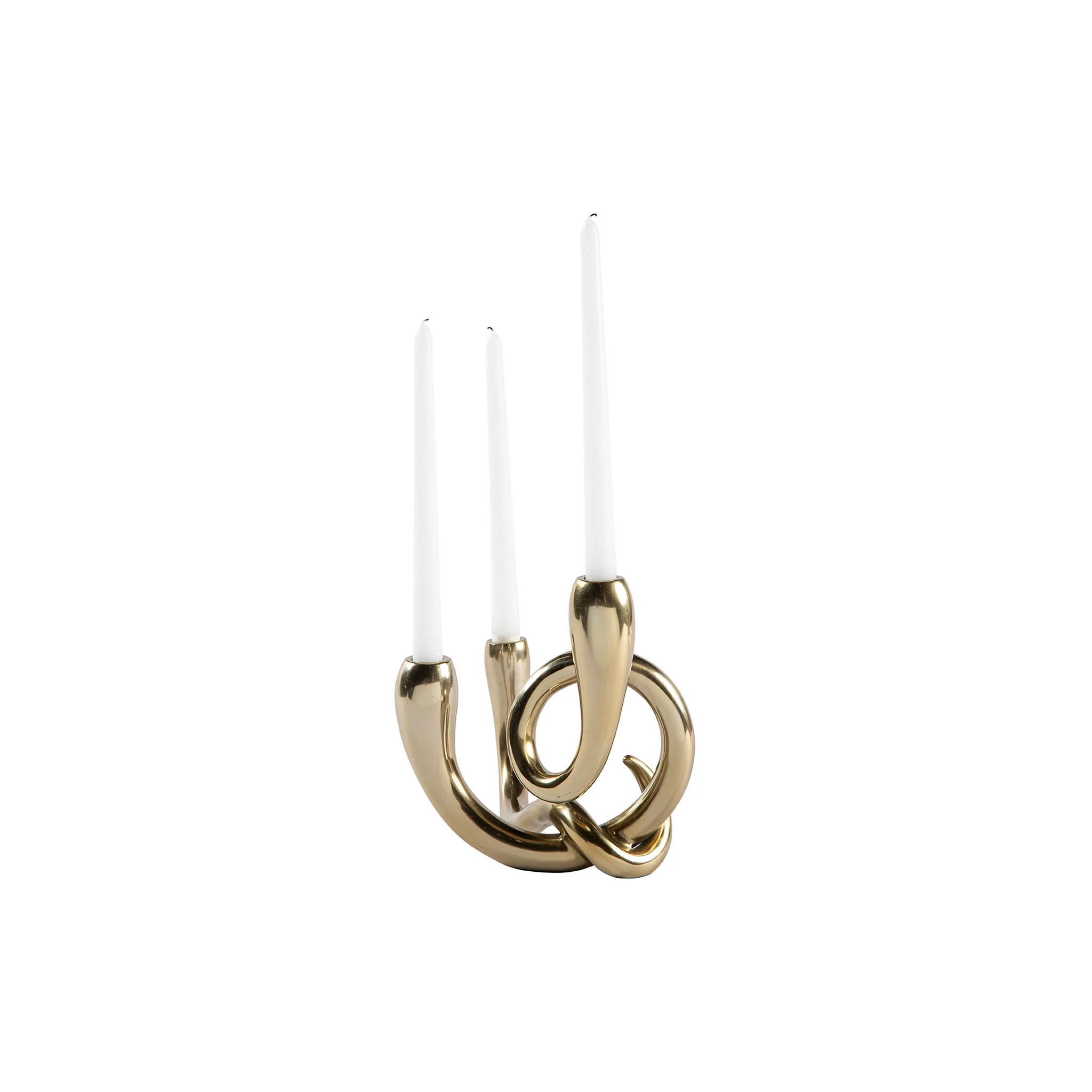 Ardiano Brass Knot Candelabra, Set of 2 - Image 5