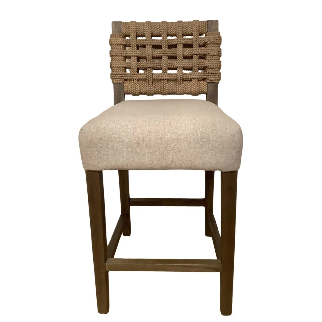 Arguello Woven Counter Stool - Image 4