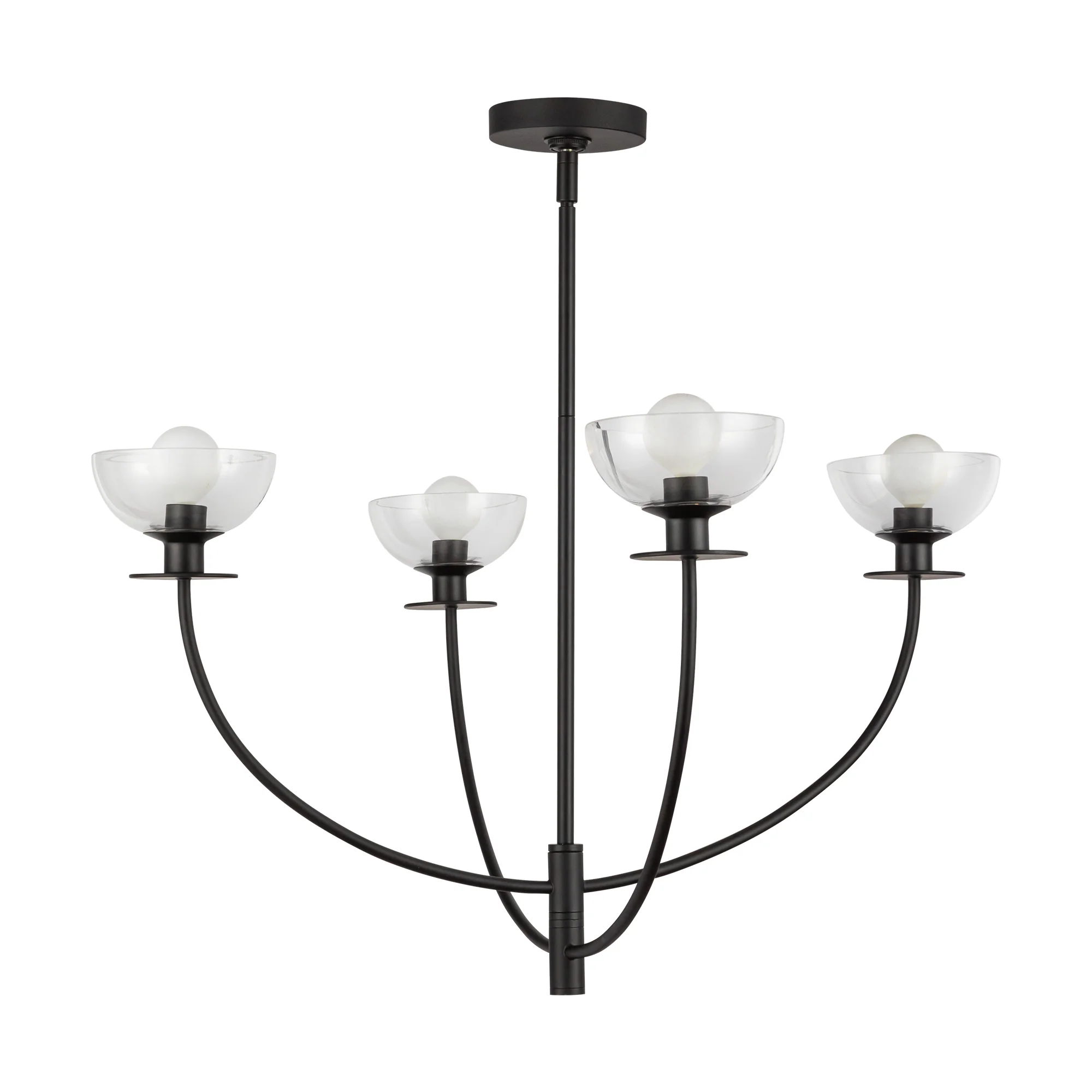 Aria Clear Glass Chandelier - Image 2