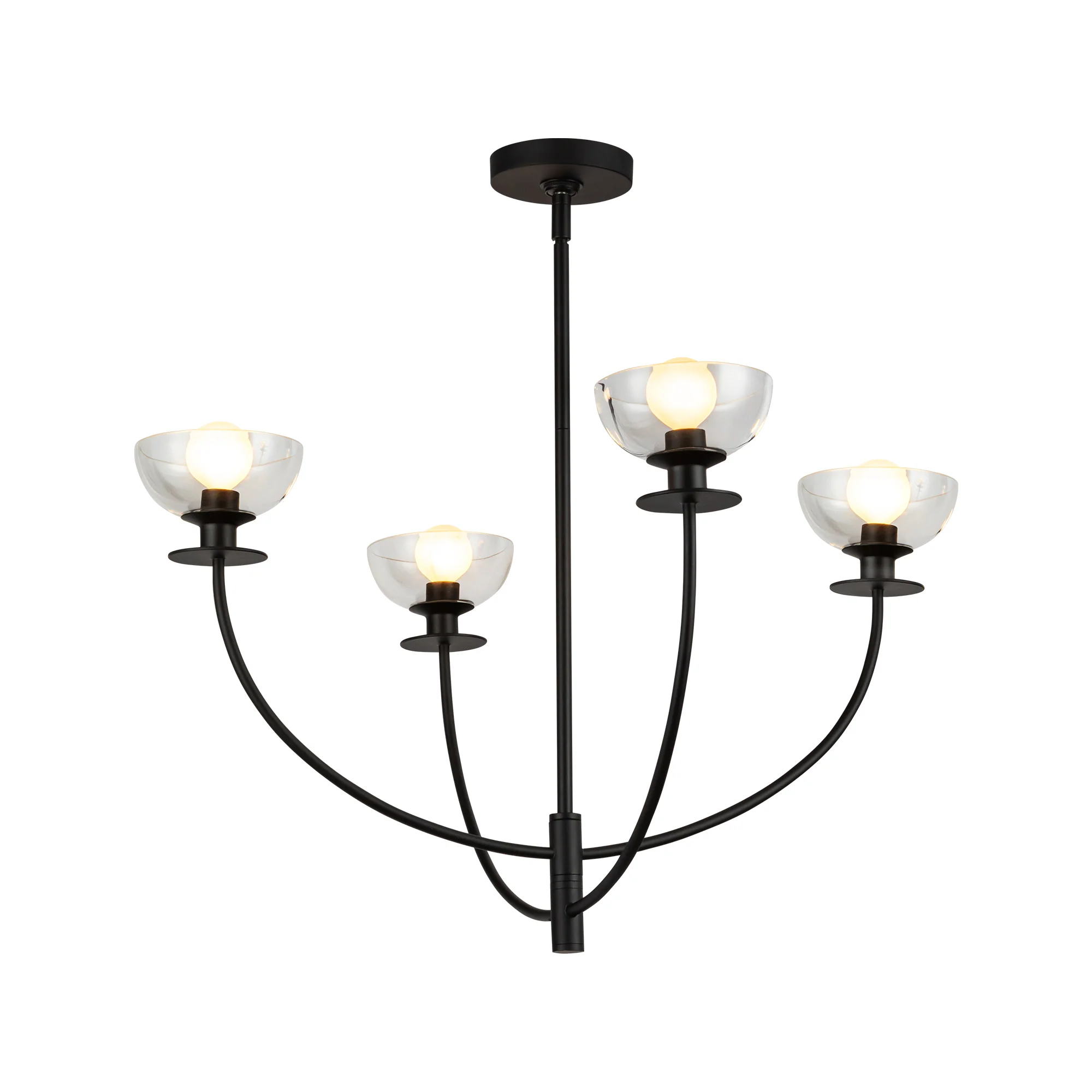 Aria Clear Glass Chandelier - Image 3
