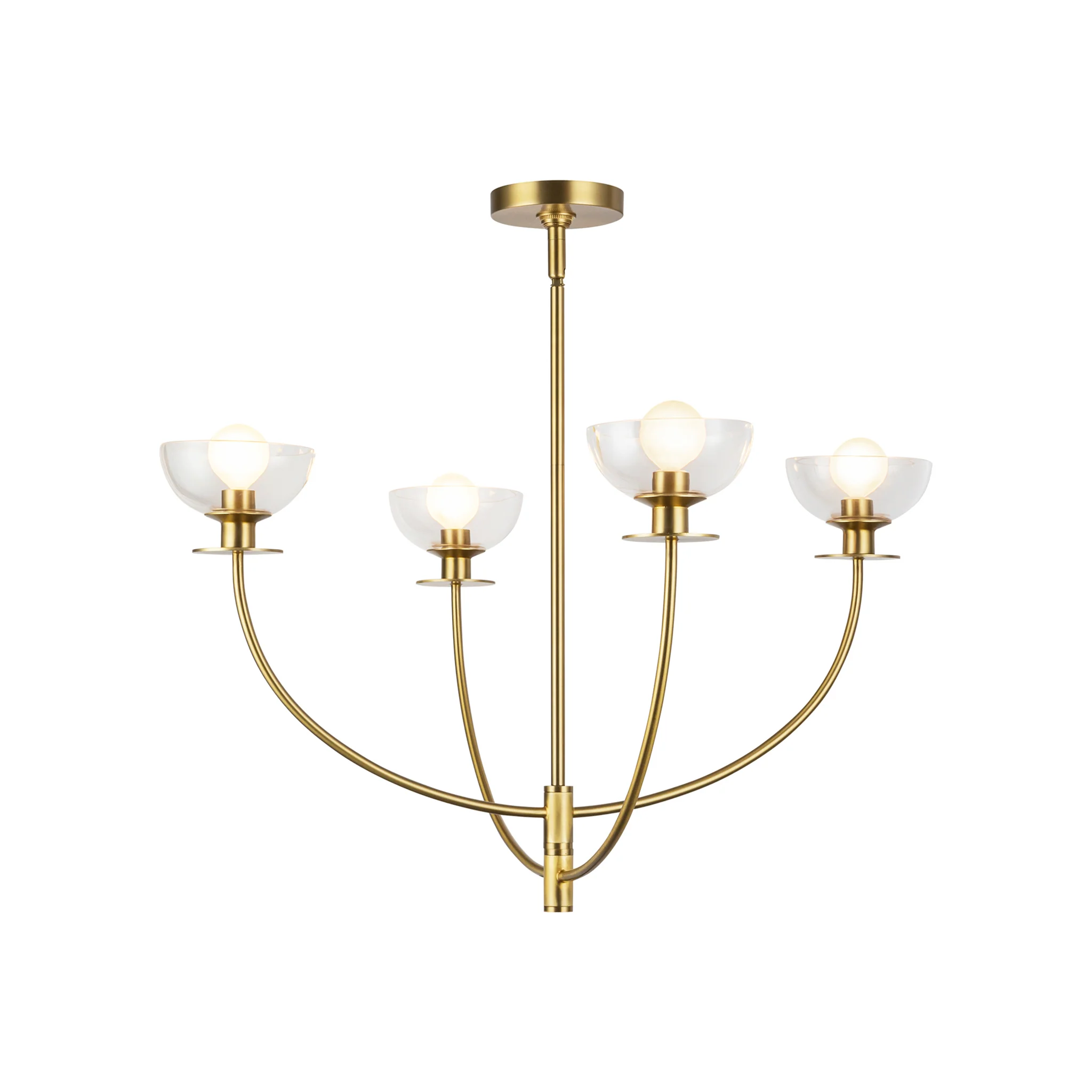 Aria Clear Glass Chandelier - Image 7