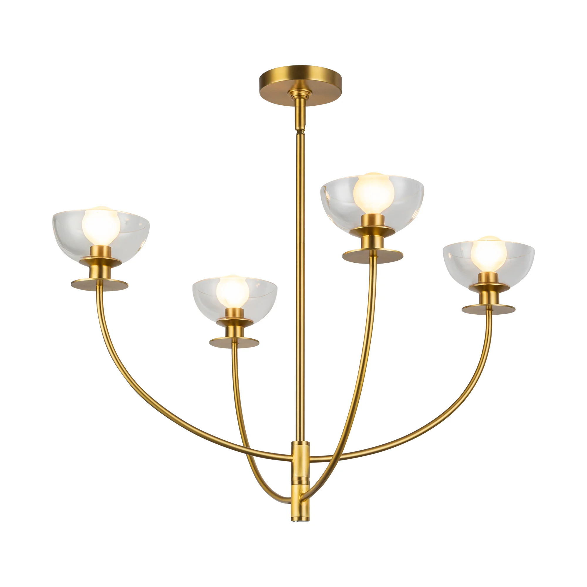 Aria Clear Glass Chandelier - Image 9