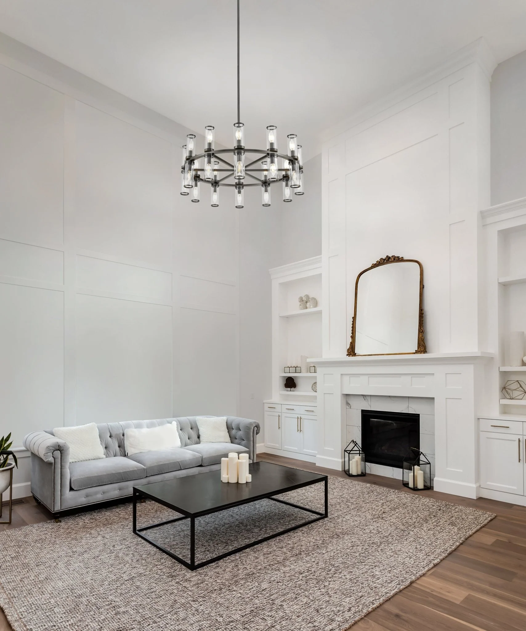 Arvello Glass Ring Chandelier - Image 3