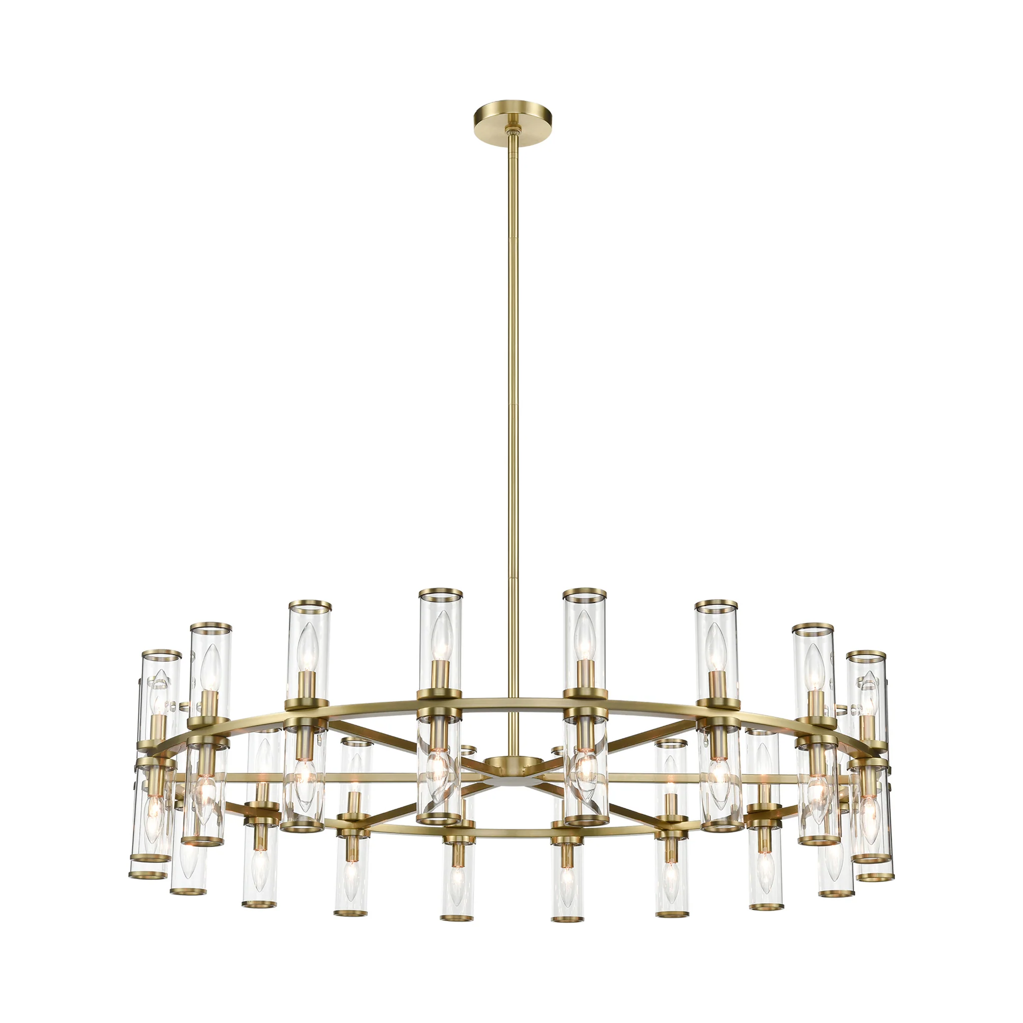Arvello Glass Ring Chandelier - Image 5