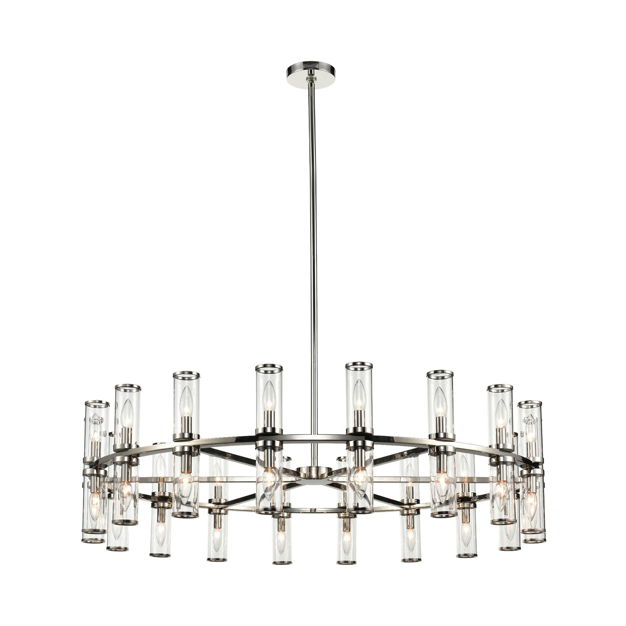 Arvello Glass Ring Chandelier - Image 7