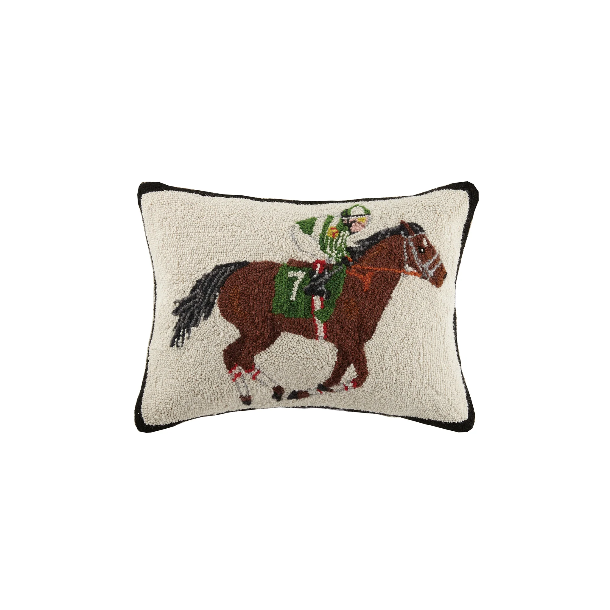 Ascari Derby Hooked Pillow