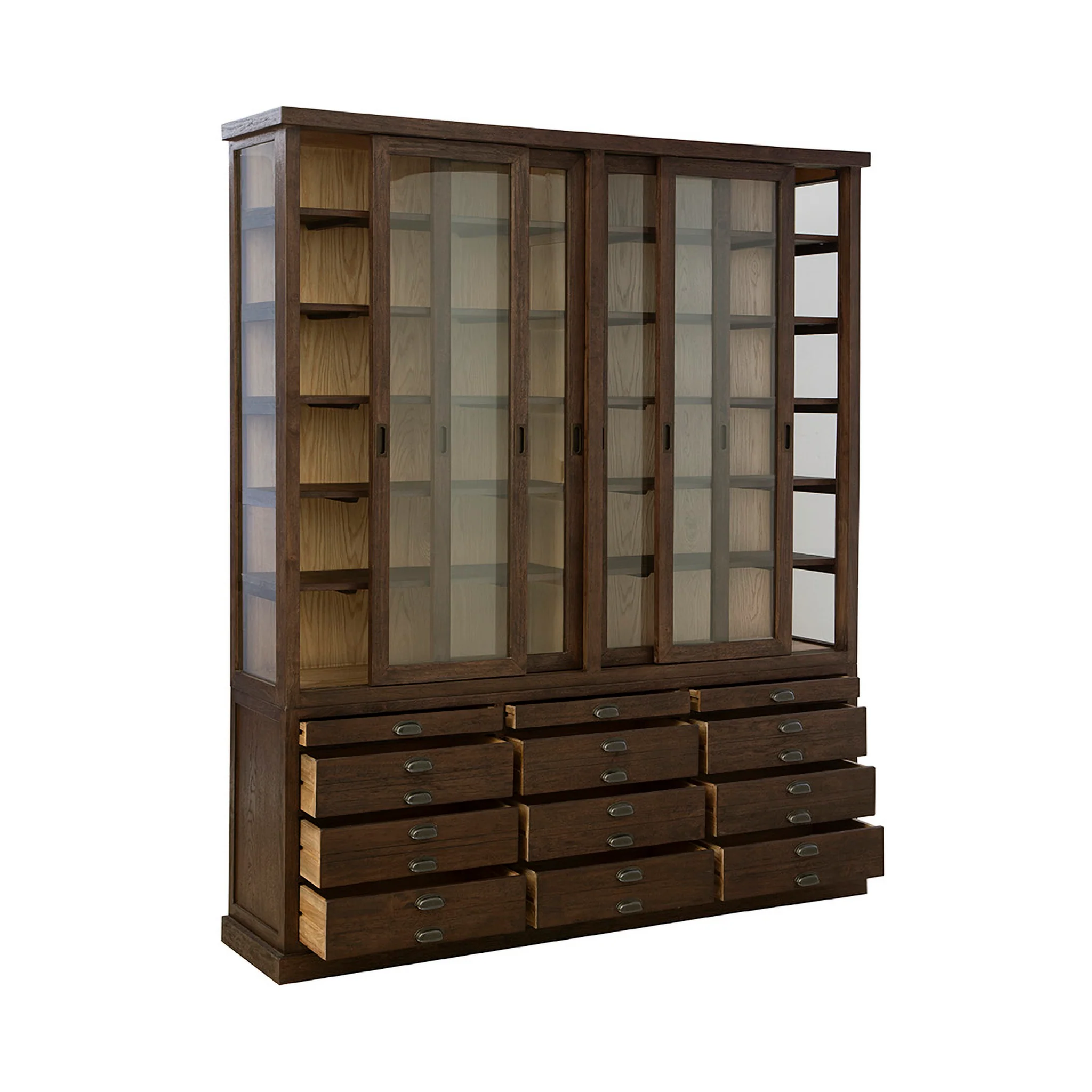 Ashford Oak Display Cabinet - Image 4