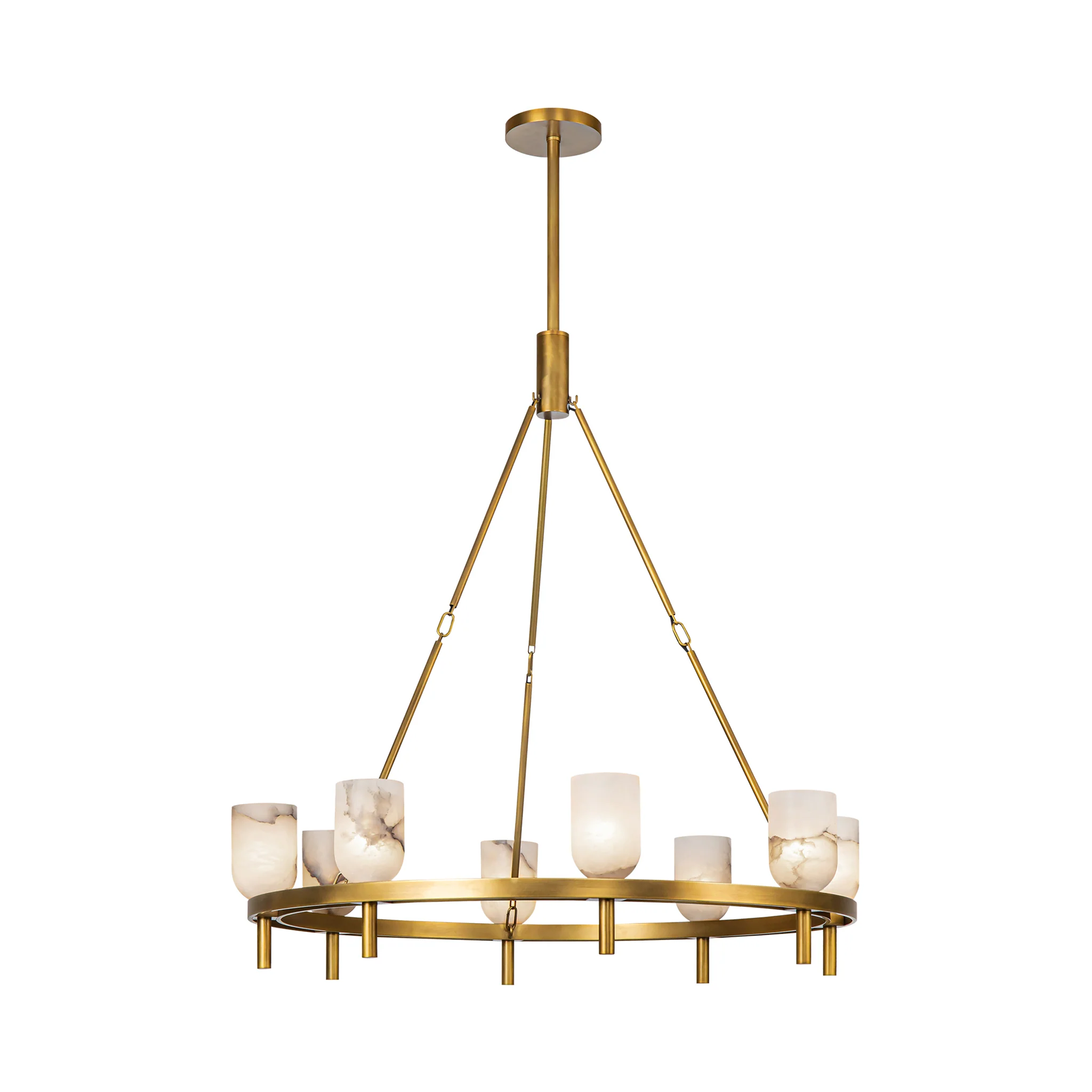 Aurelian Alabaster Ring Chandelier - Image 4