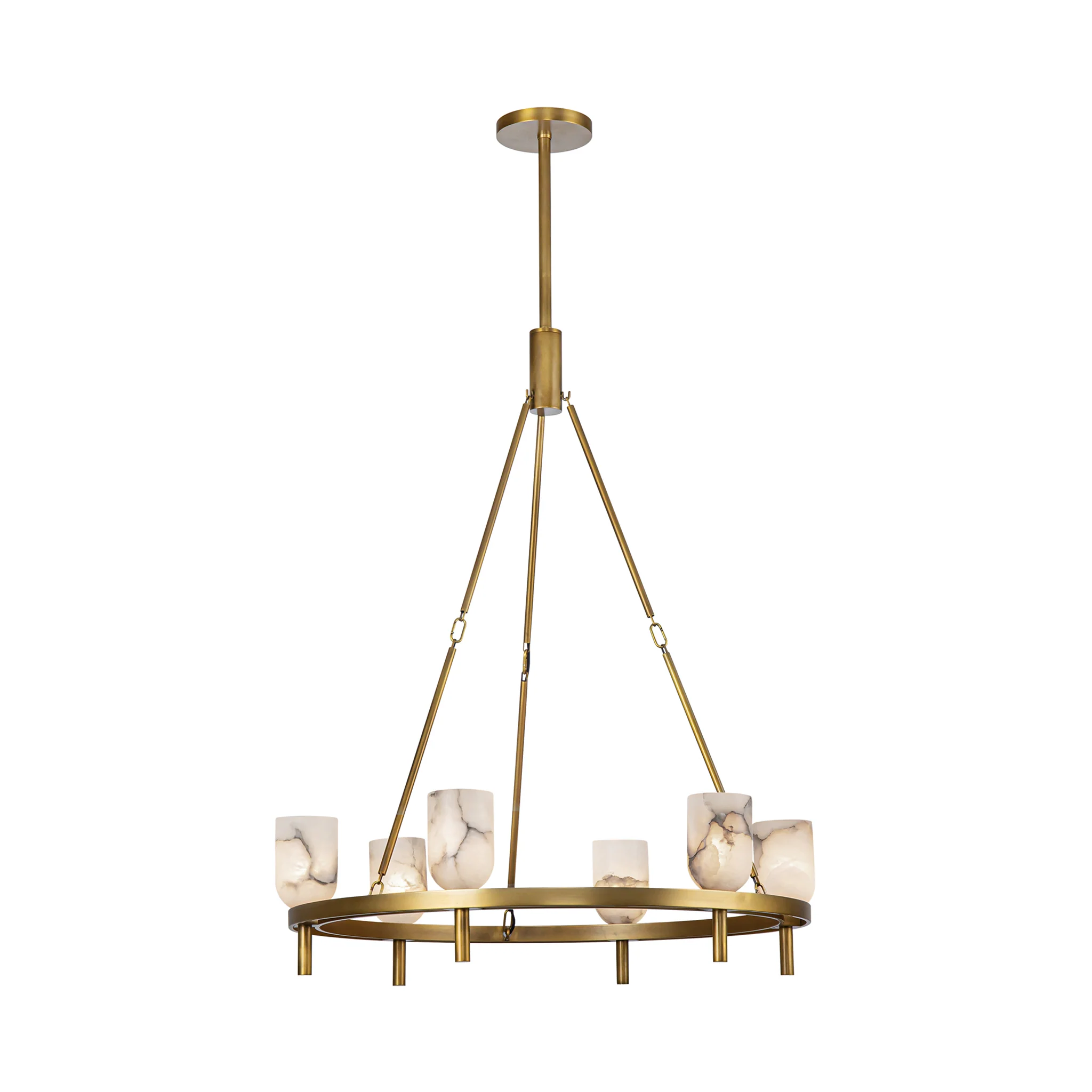 Aurelian Alabaster Ring Chandelier - Image 6