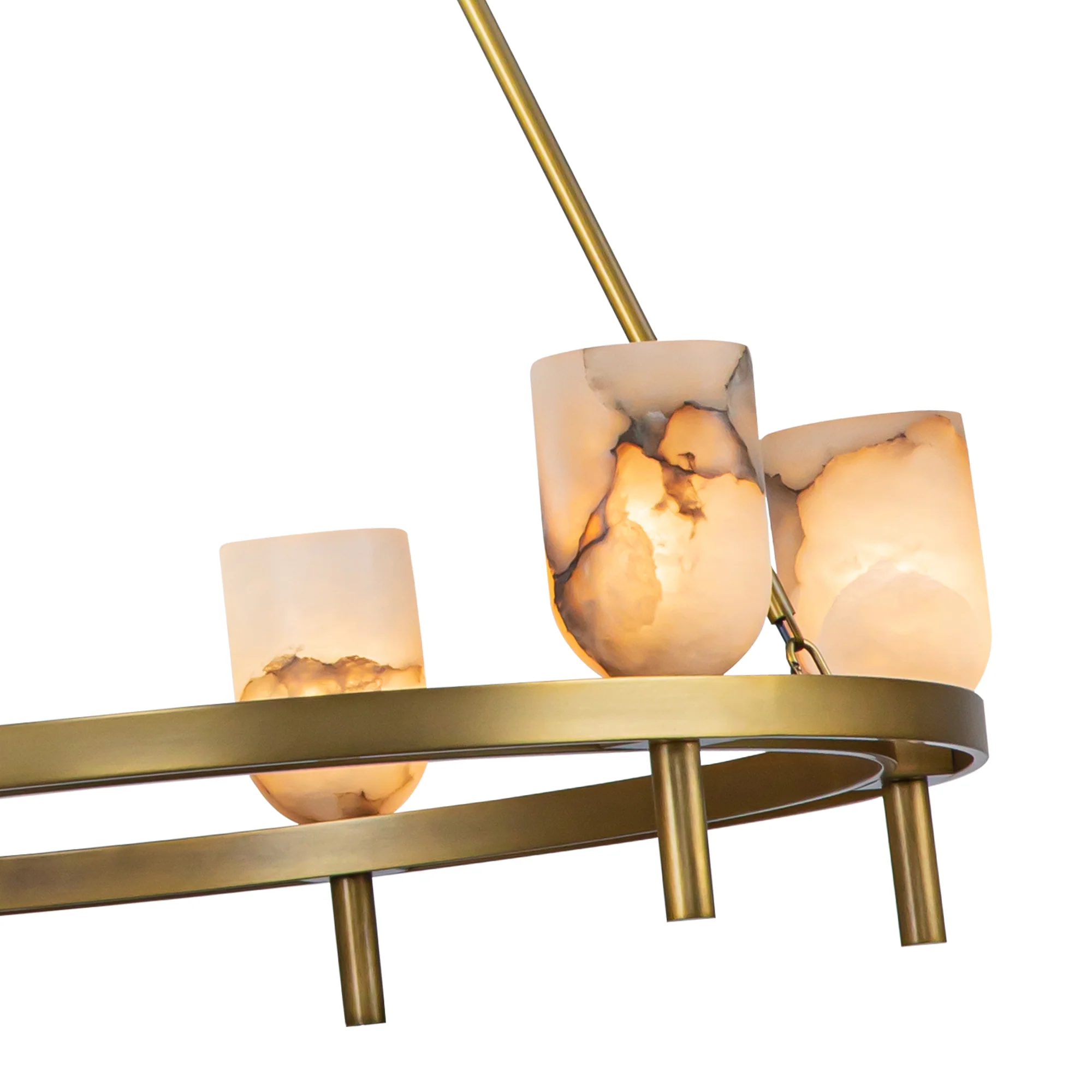 Aurelian Alabaster Ring Chandelier - Image 7