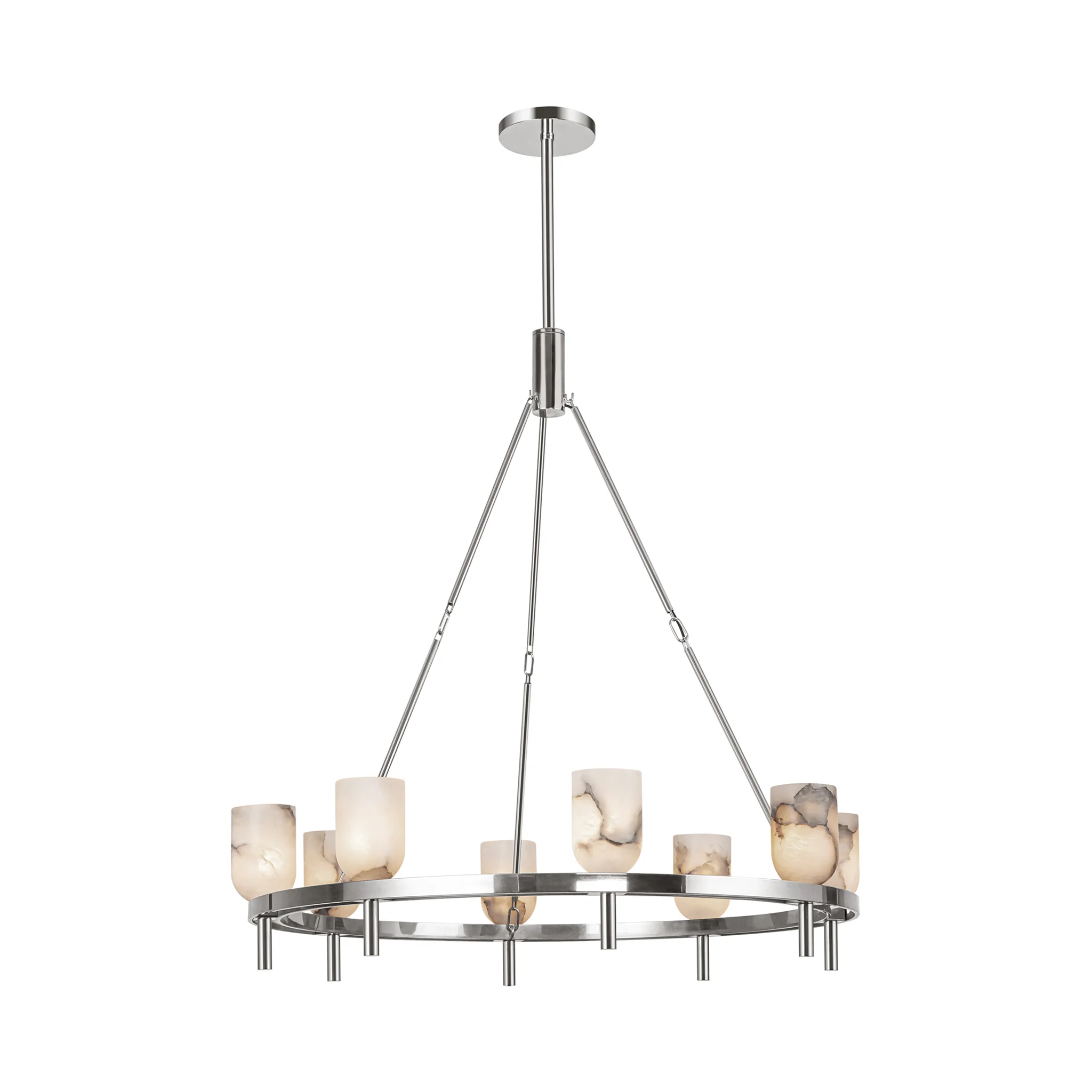 Aurelian Alabaster Ring Chandelier - Image 8