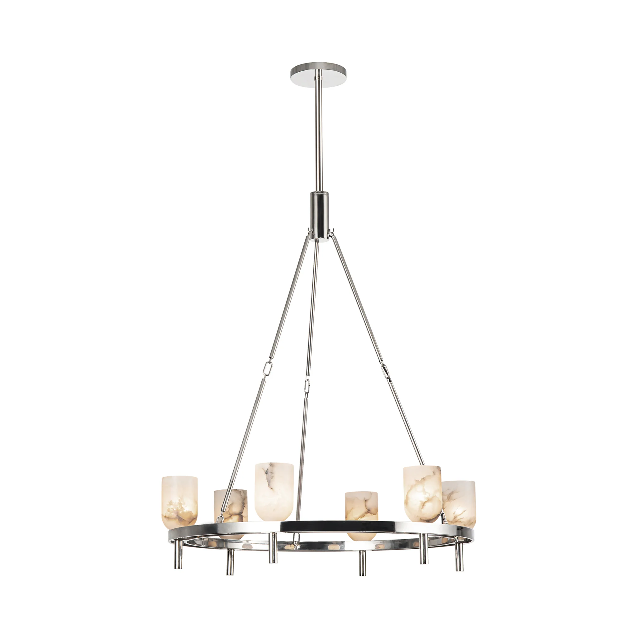 Aurelian Alabaster Ring Chandelier - Image 9