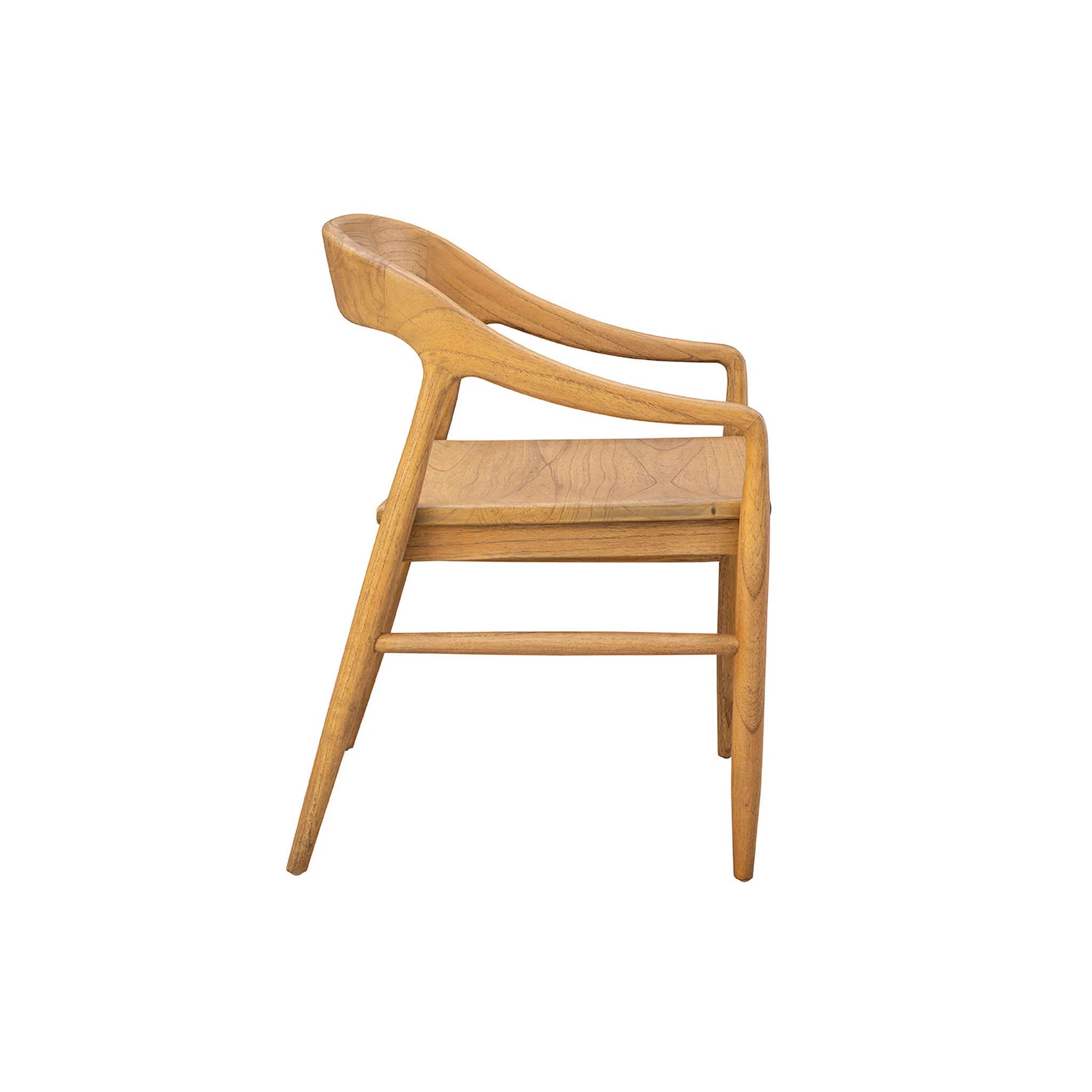 Avellino Solid Wood Arm Chair - Image 4