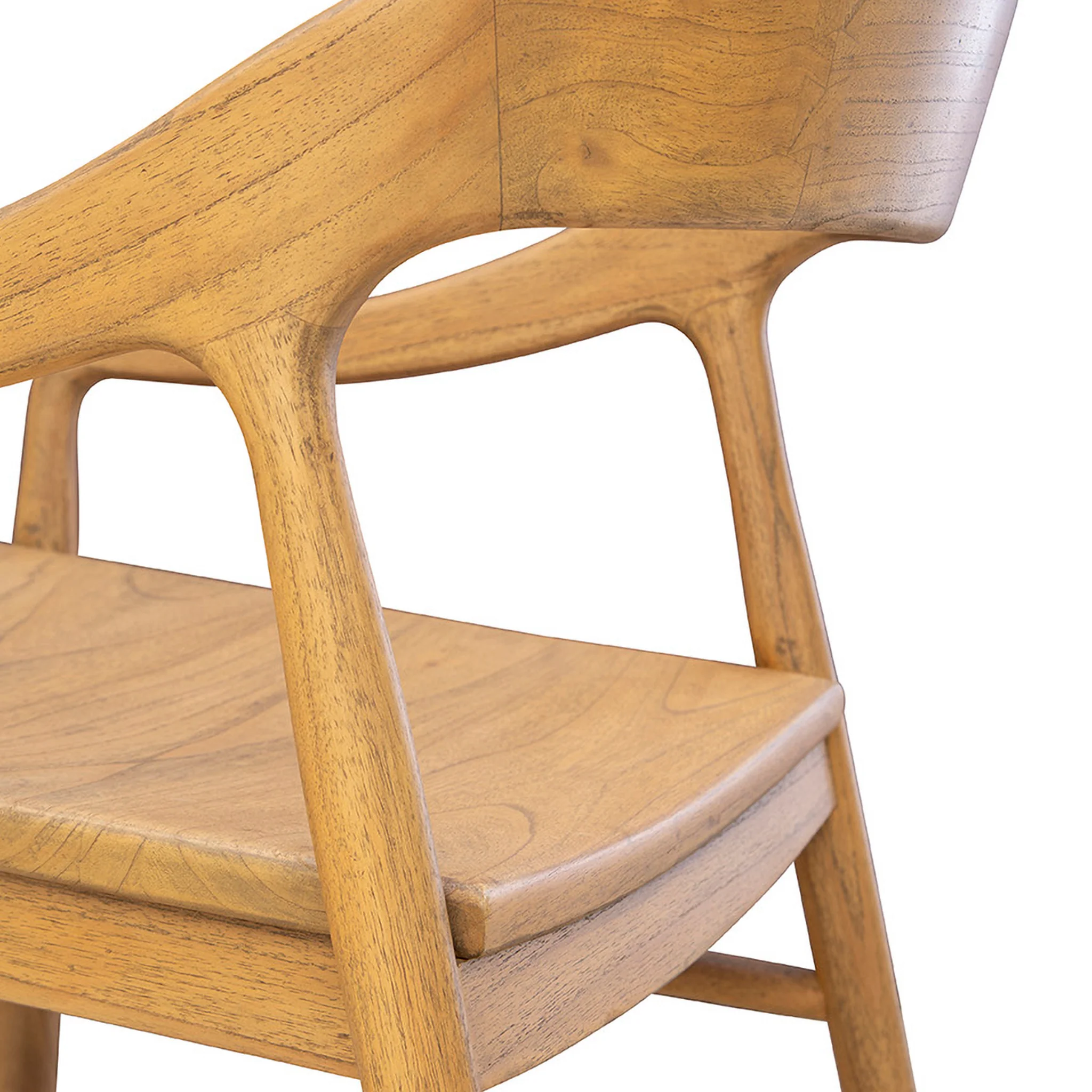 Avellino Solid Wood Arm Chair - Image 8