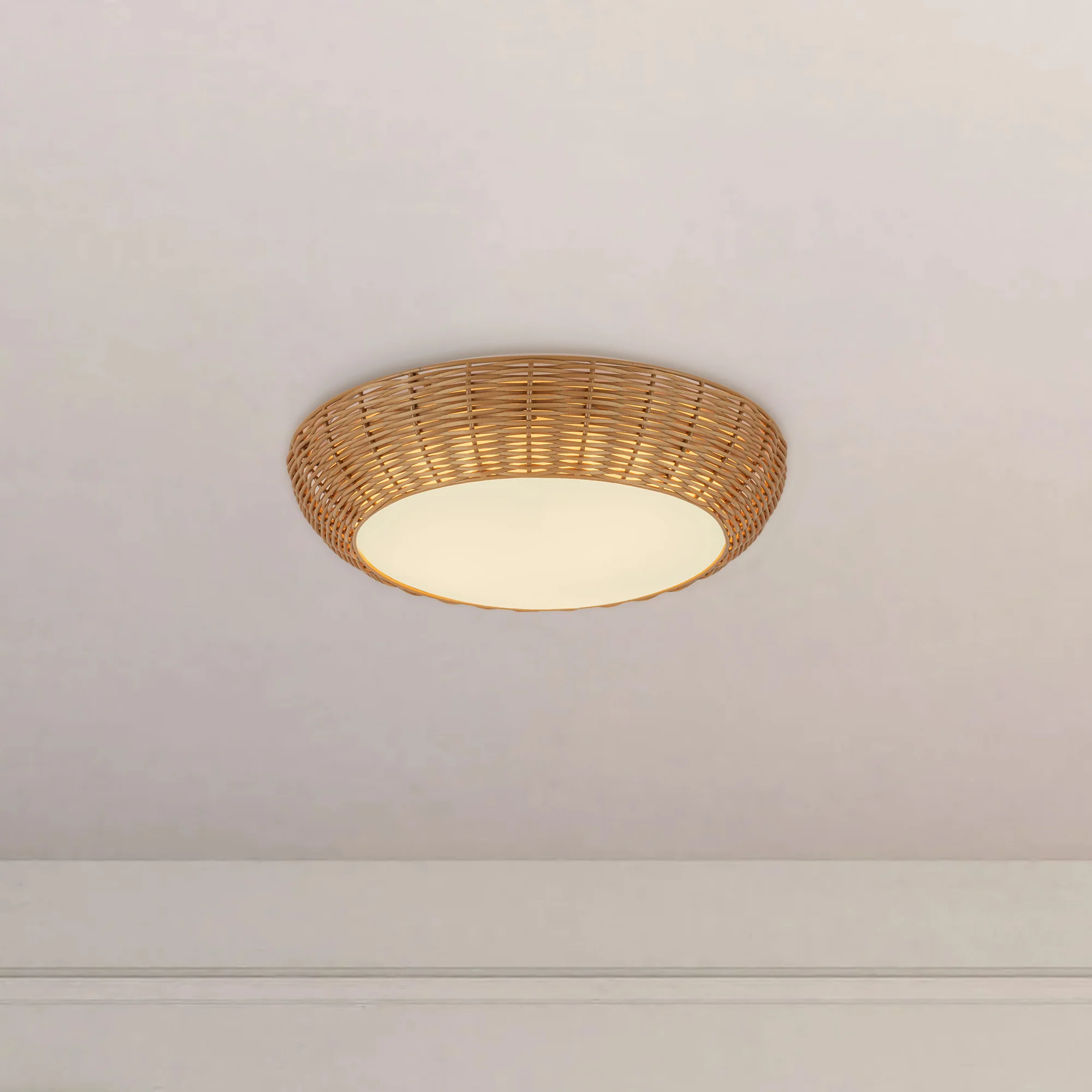 Avenca Rattan Flush Ceiling - Image 14