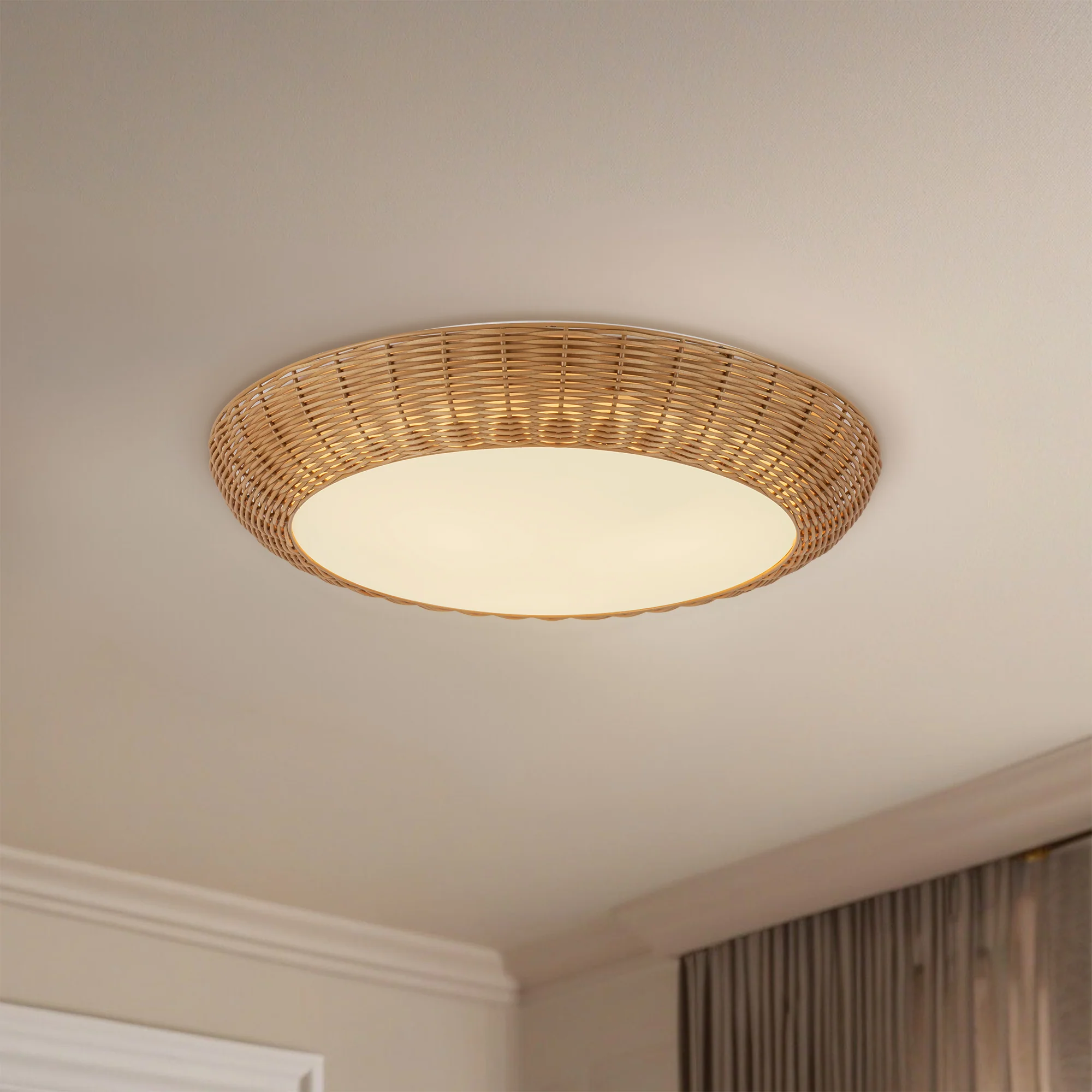 Avenca Rattan Flush Ceiling - Image 2