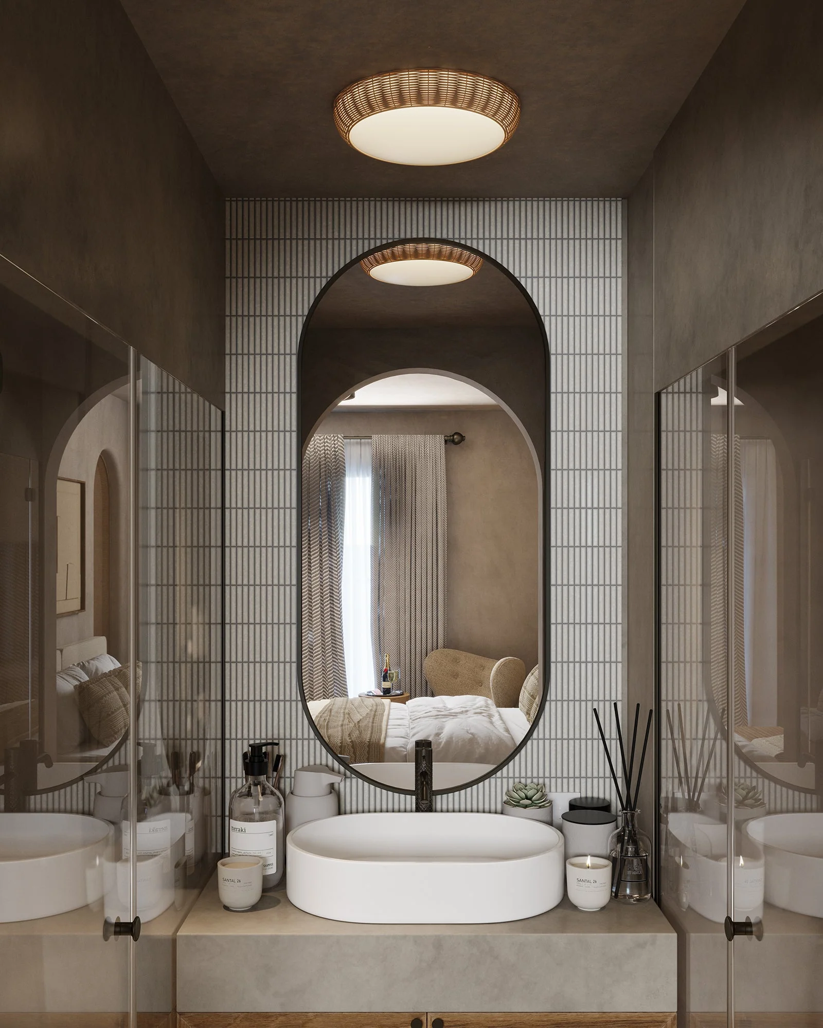 Avenca Rattan Flush Ceiling - Image 7
