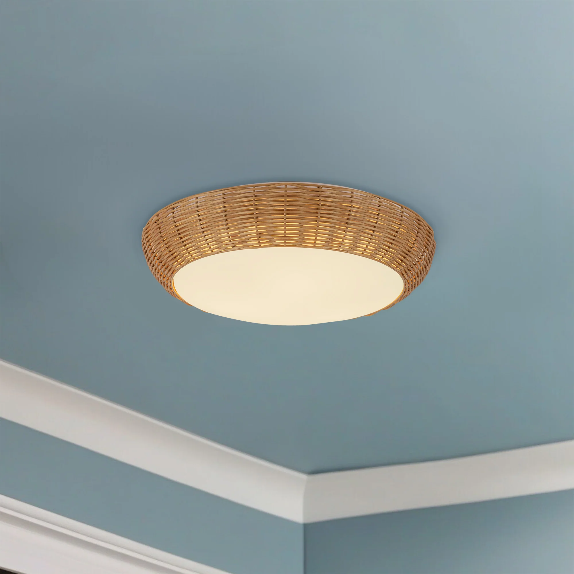 Avenca Rattan Flush Ceiling - Image 8