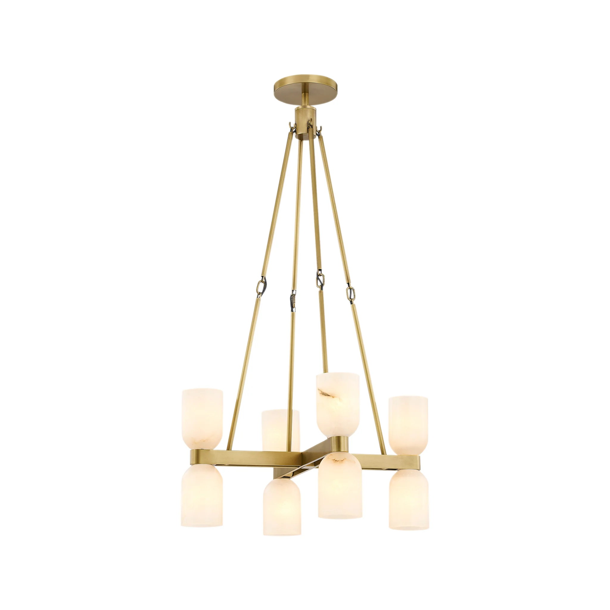 Averin Double Tier Alabaster Chandelier