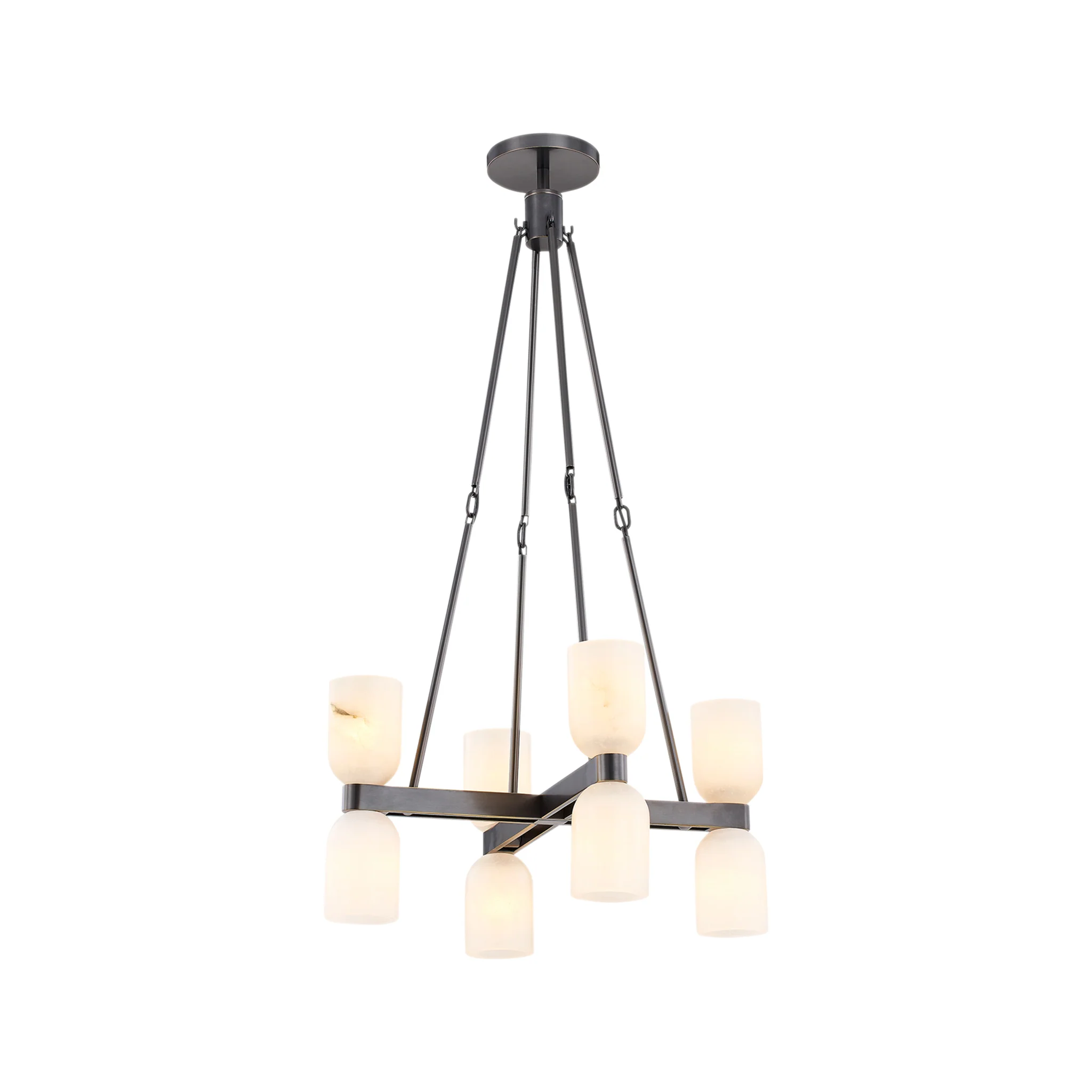 Averin Double Tier Alabaster Chandelier - Image 2